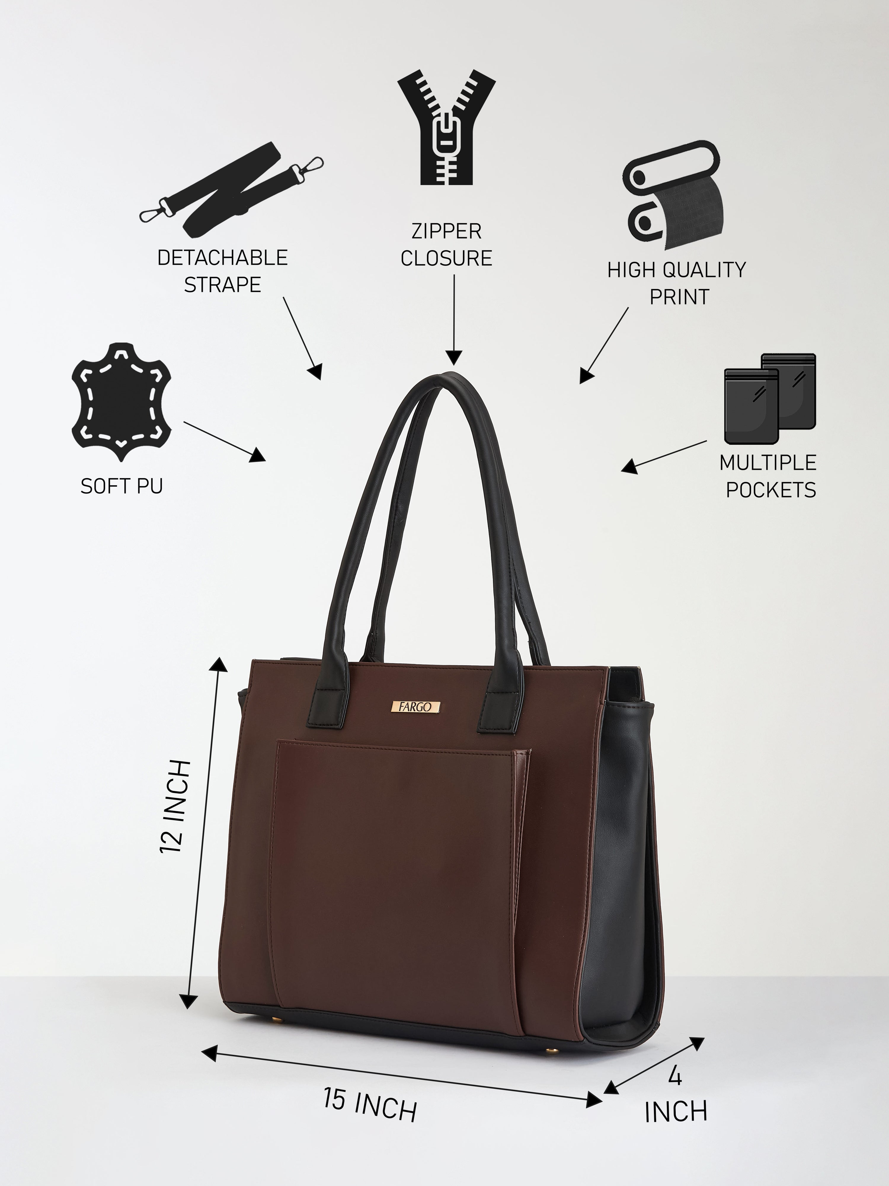 Amara Brown Tote for Women