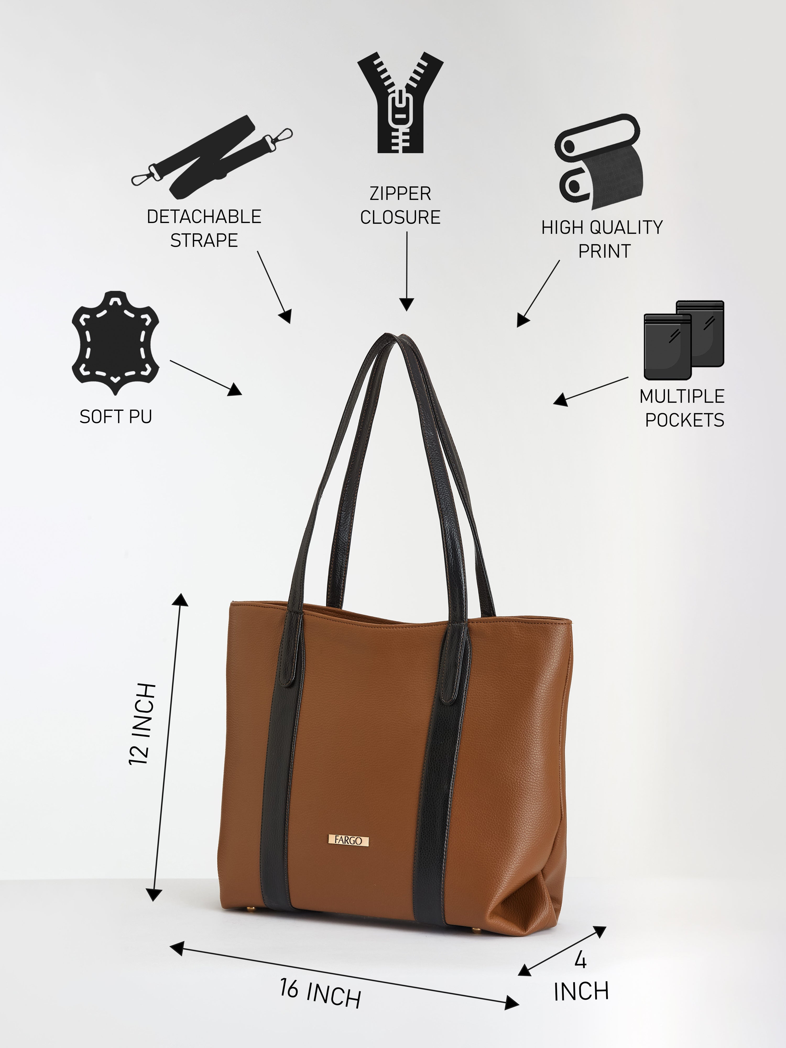 Capri Tan Tote for Women