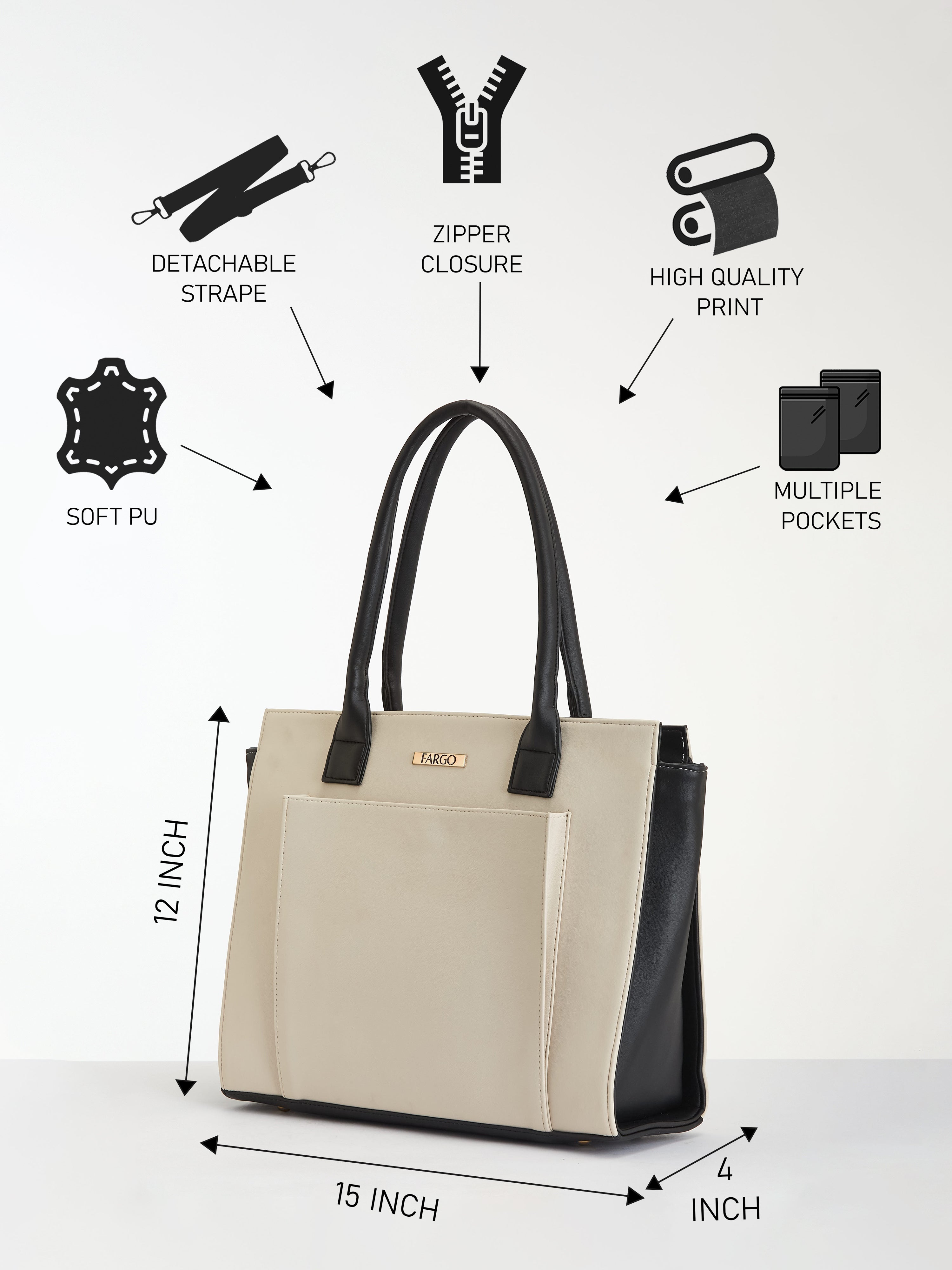 Amara Ivory Tote for Women