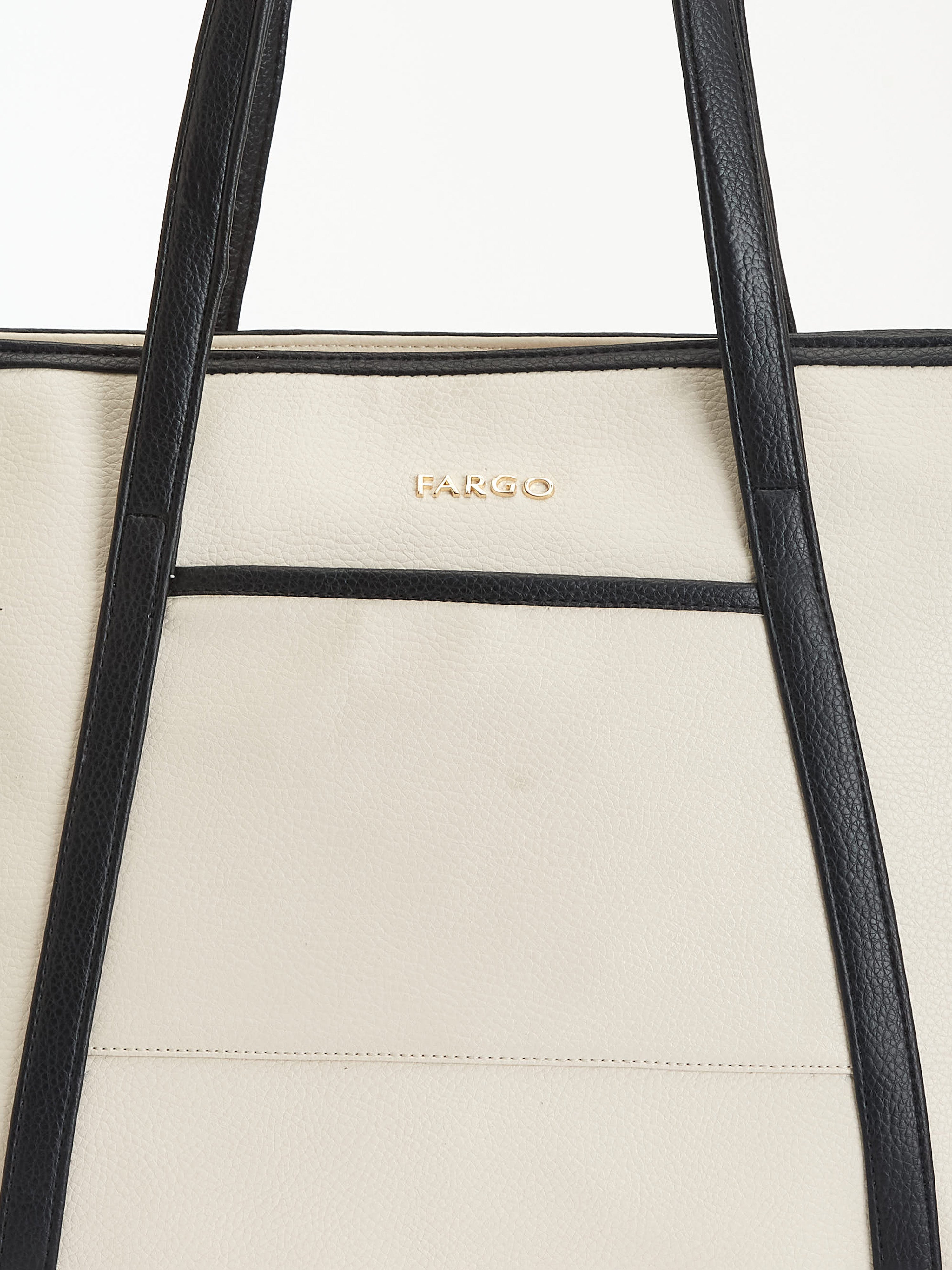 Axis Ivory-Black Tote for Women