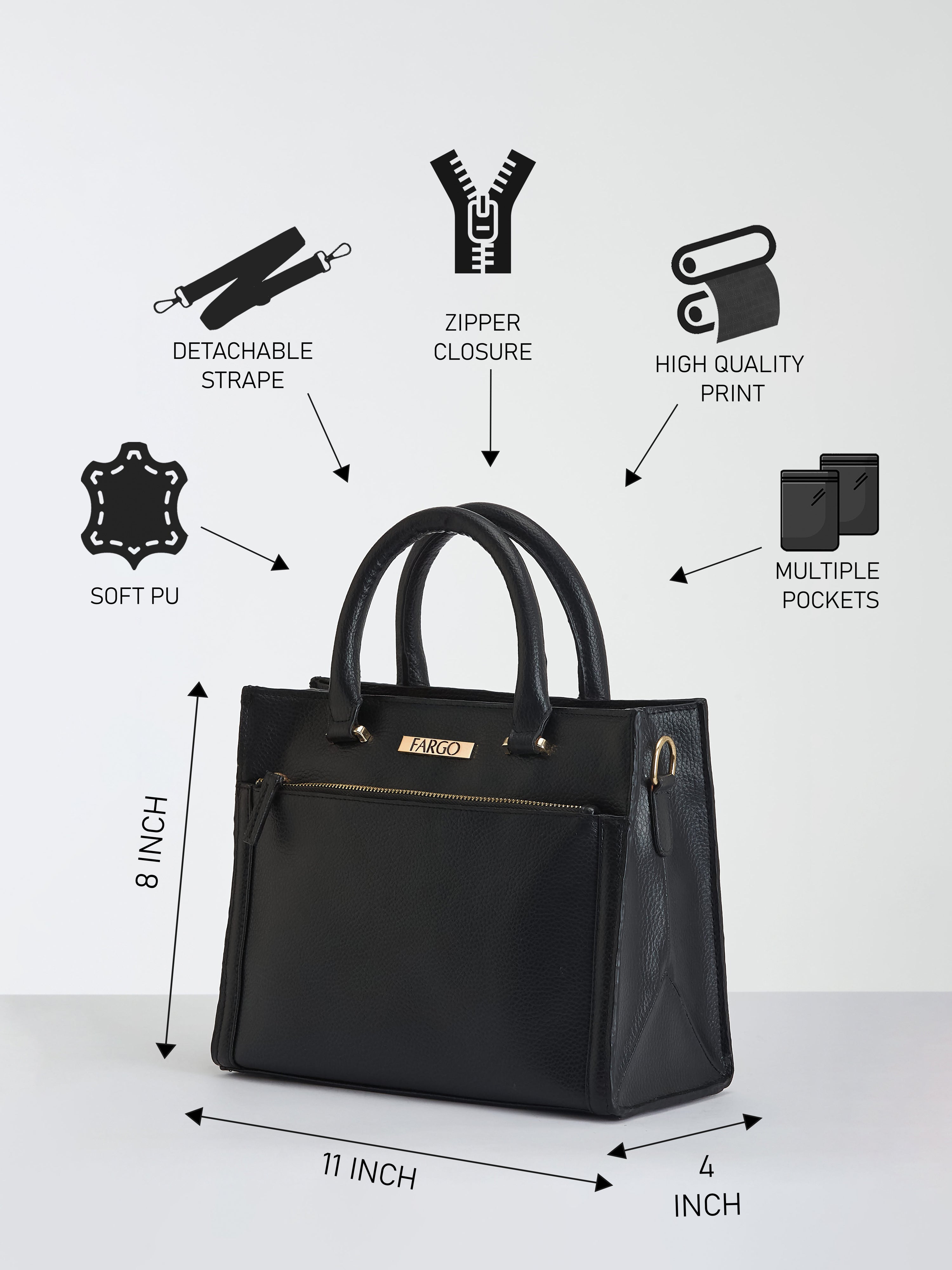 Nova Black Handbag For Women
