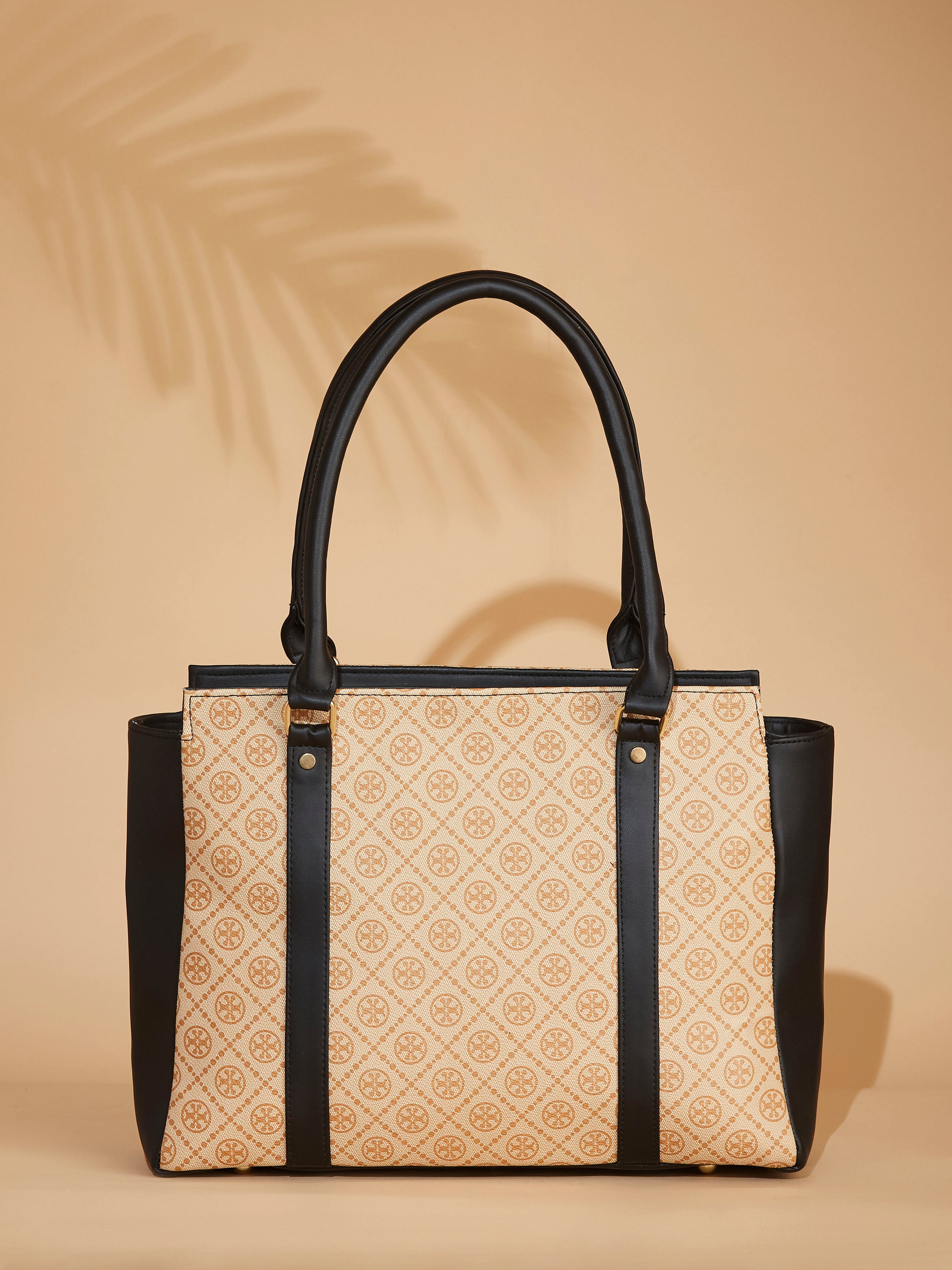 Vegan Leather Beige Women's Handbag