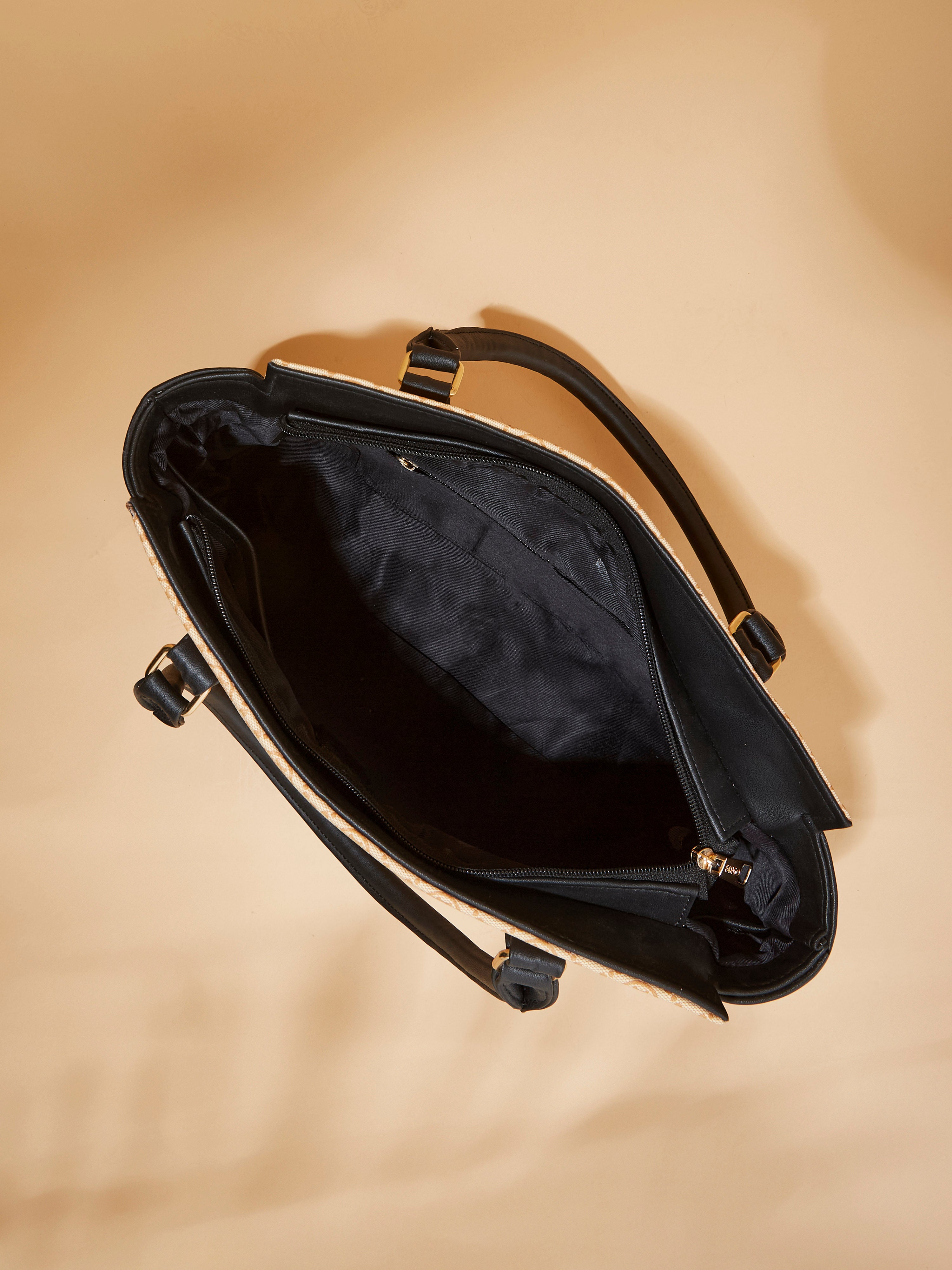 Vegan Leather Beige Women's Handbag