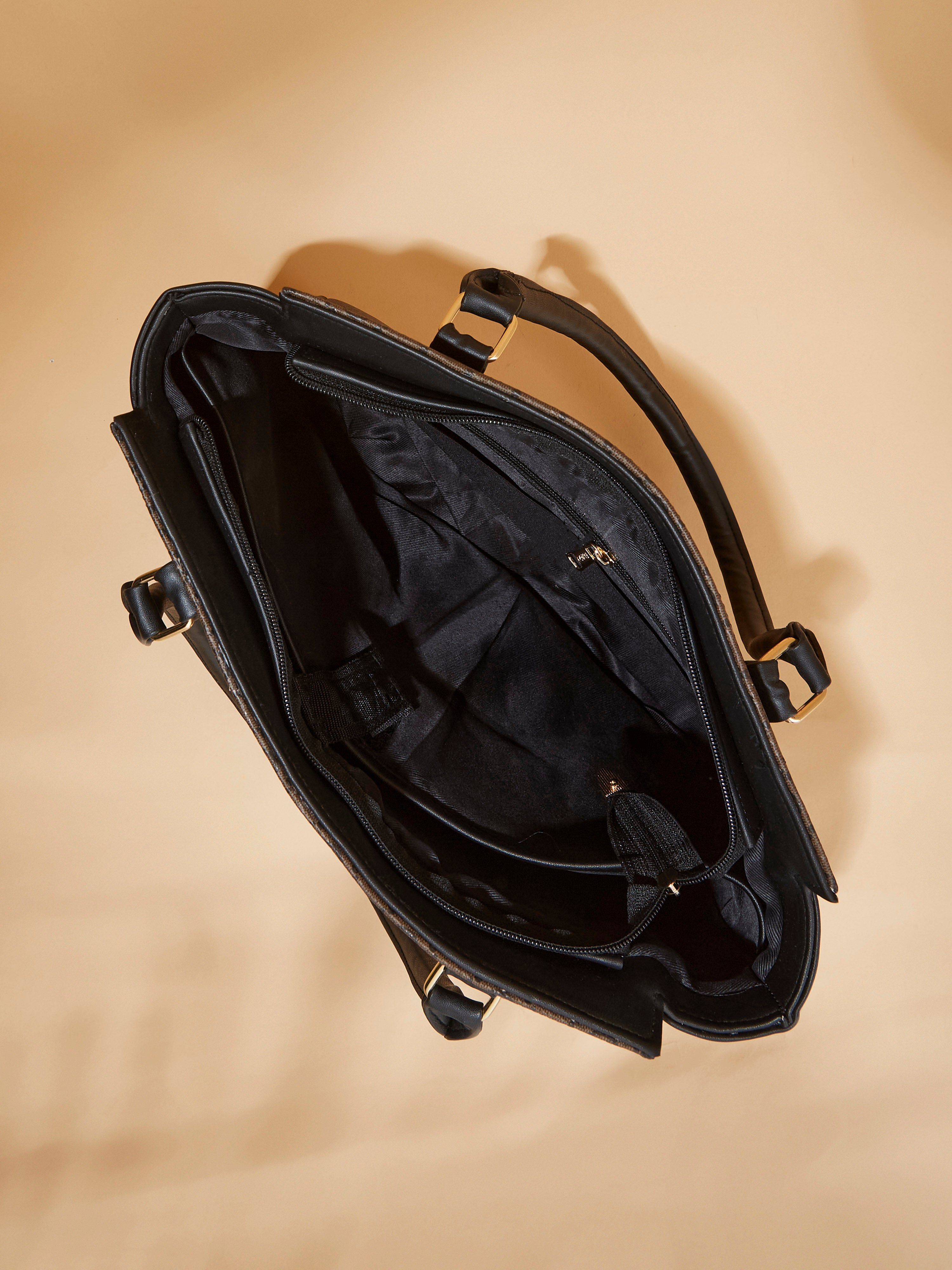 Vegan Leather Brown Women's Handbag