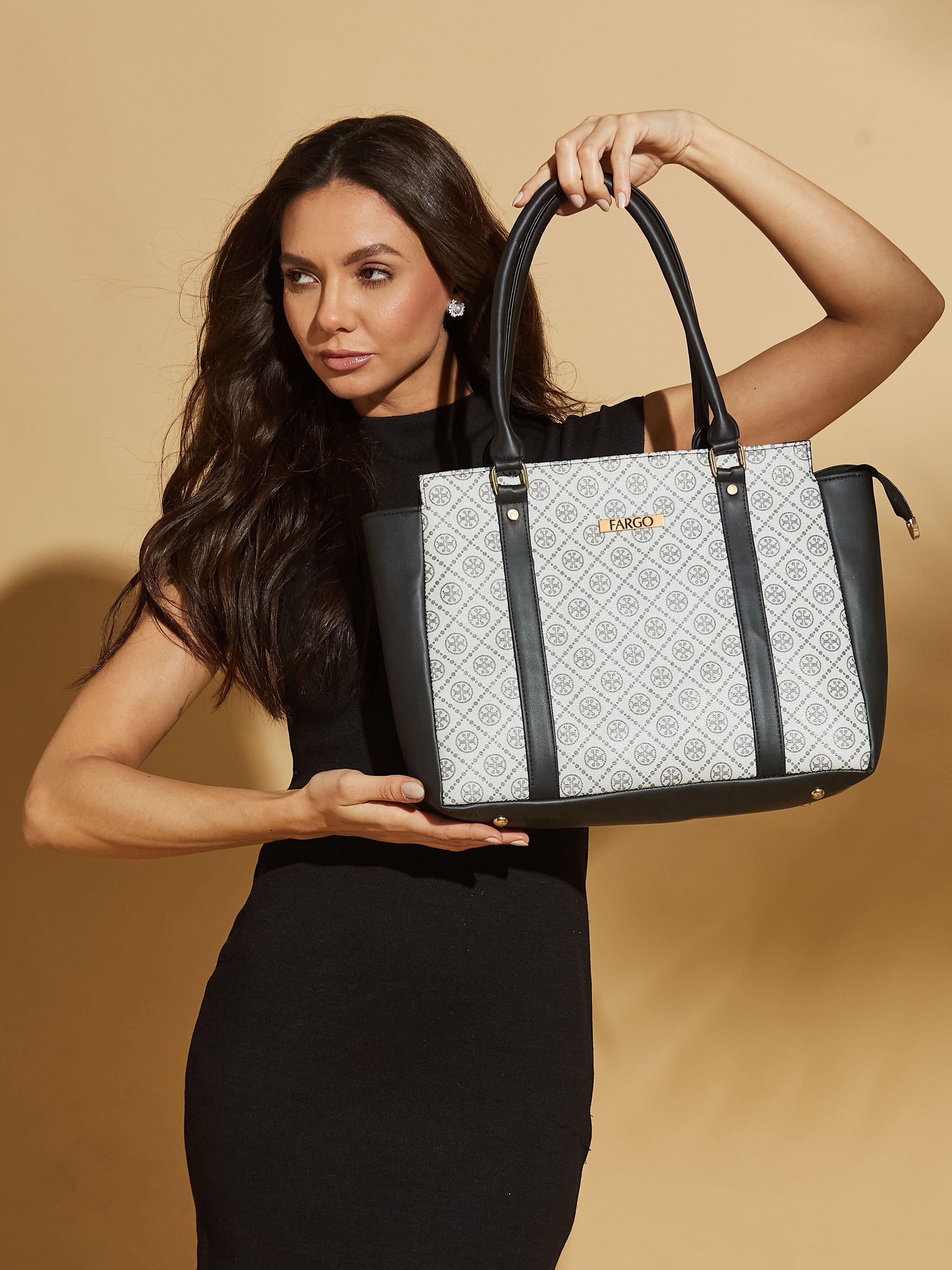 Vegan Leather White Women's Handbag