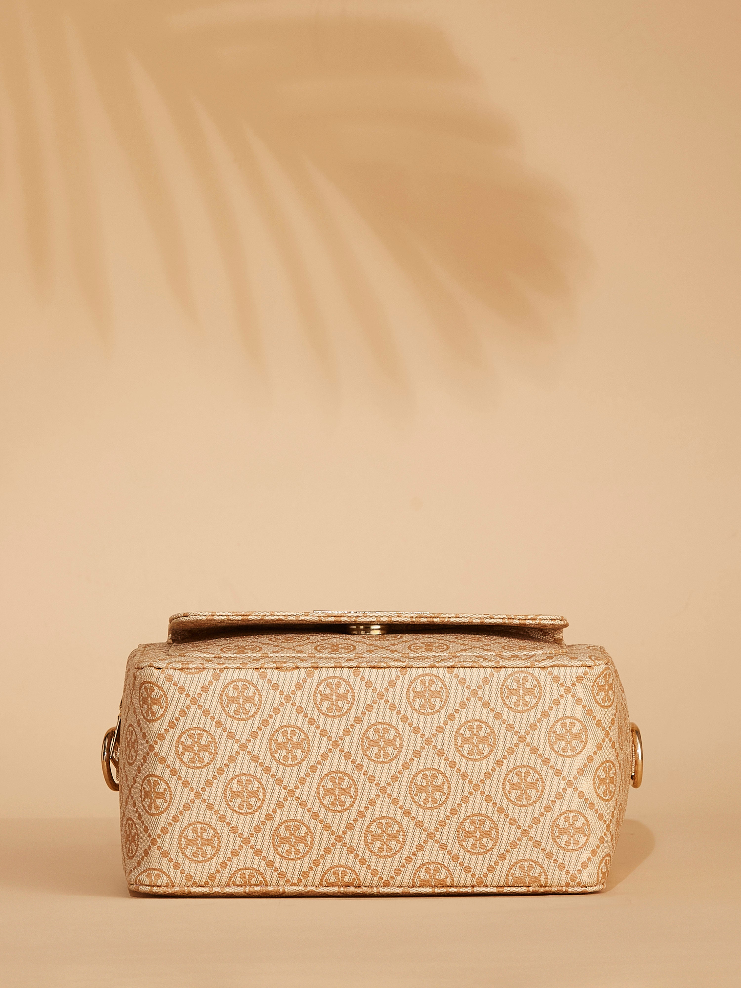 Vegan Leather Beige Women's Shoulder Bag