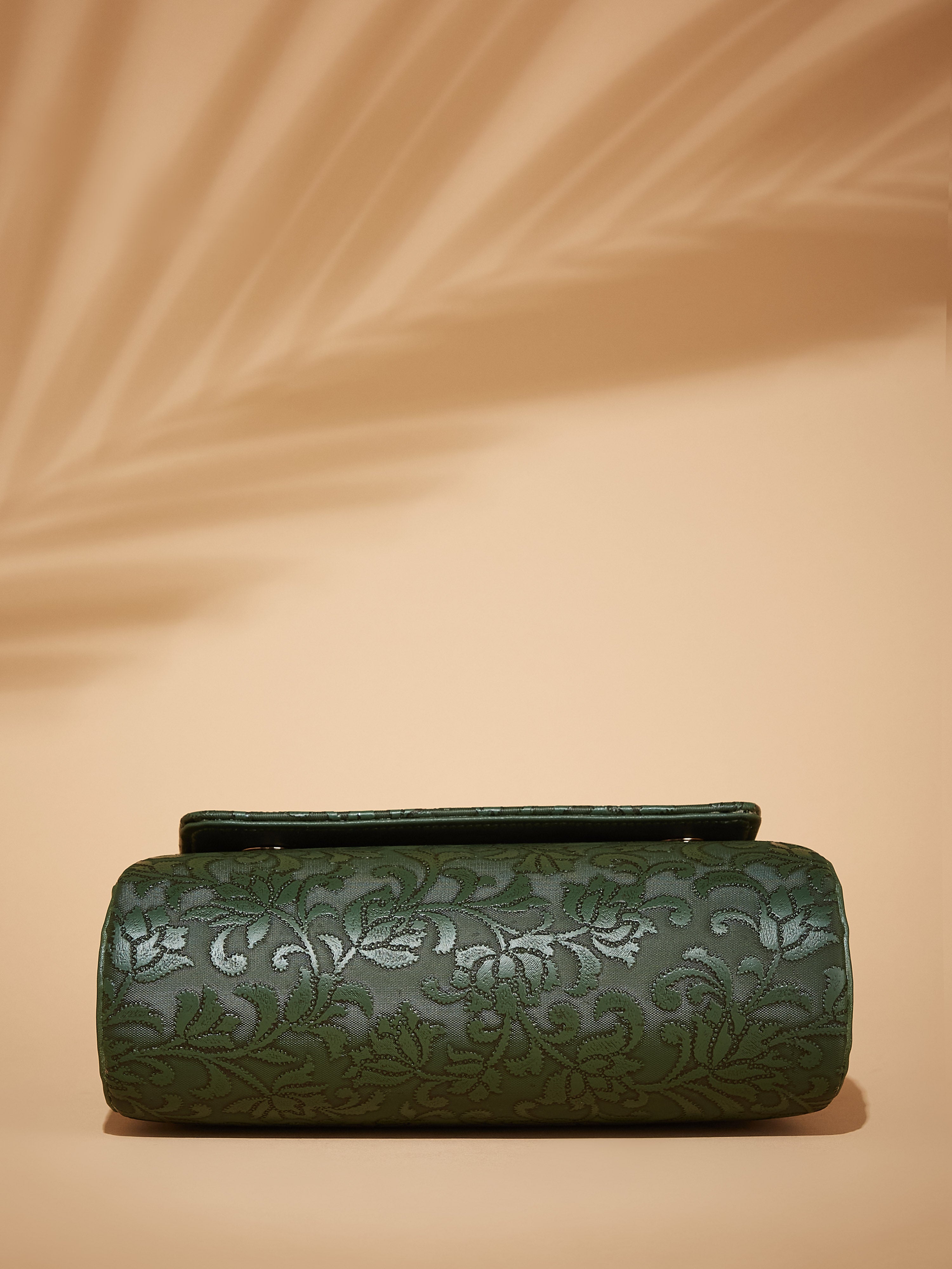 Vegan Leather Green Women's Bucket Sling Bag