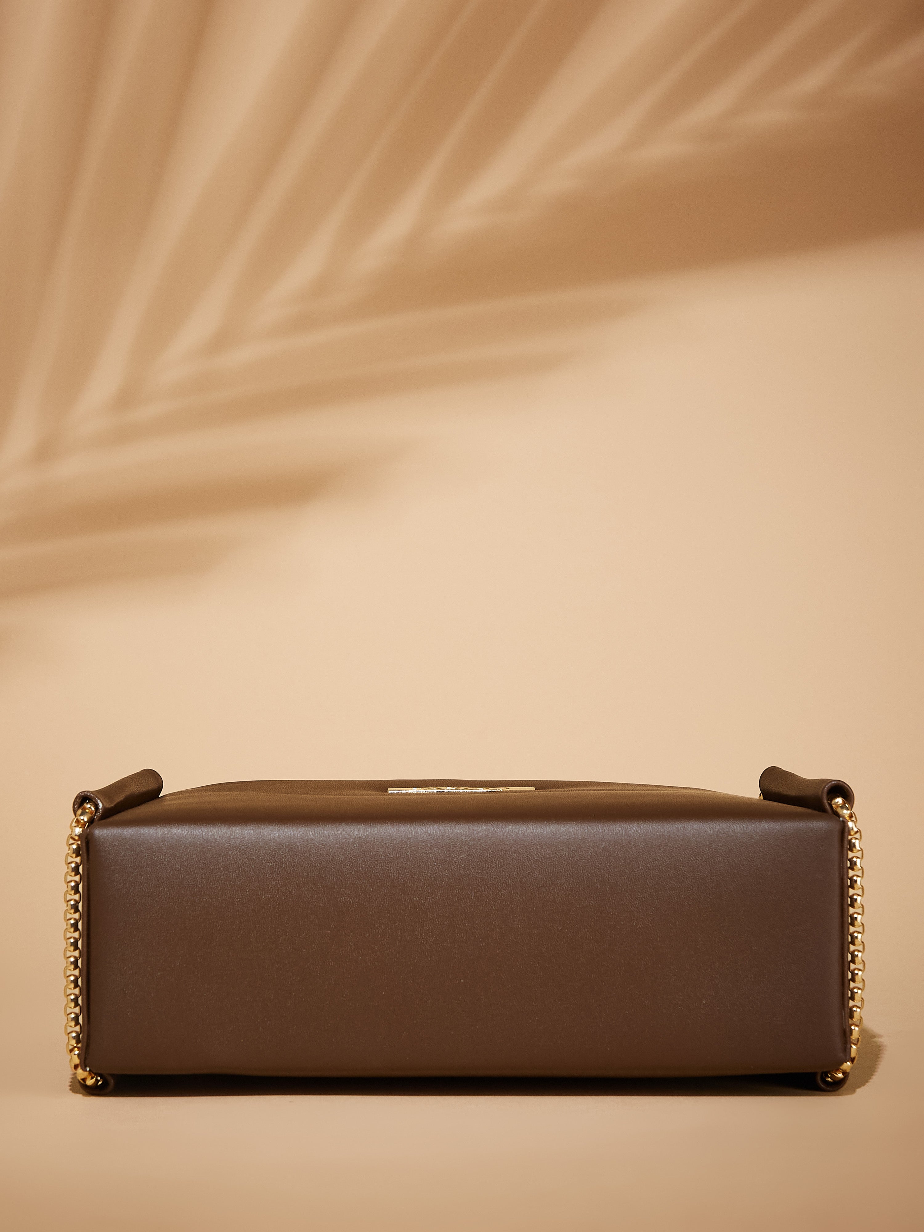 Vegan Leather Brown Women's Bucket Sling Bag