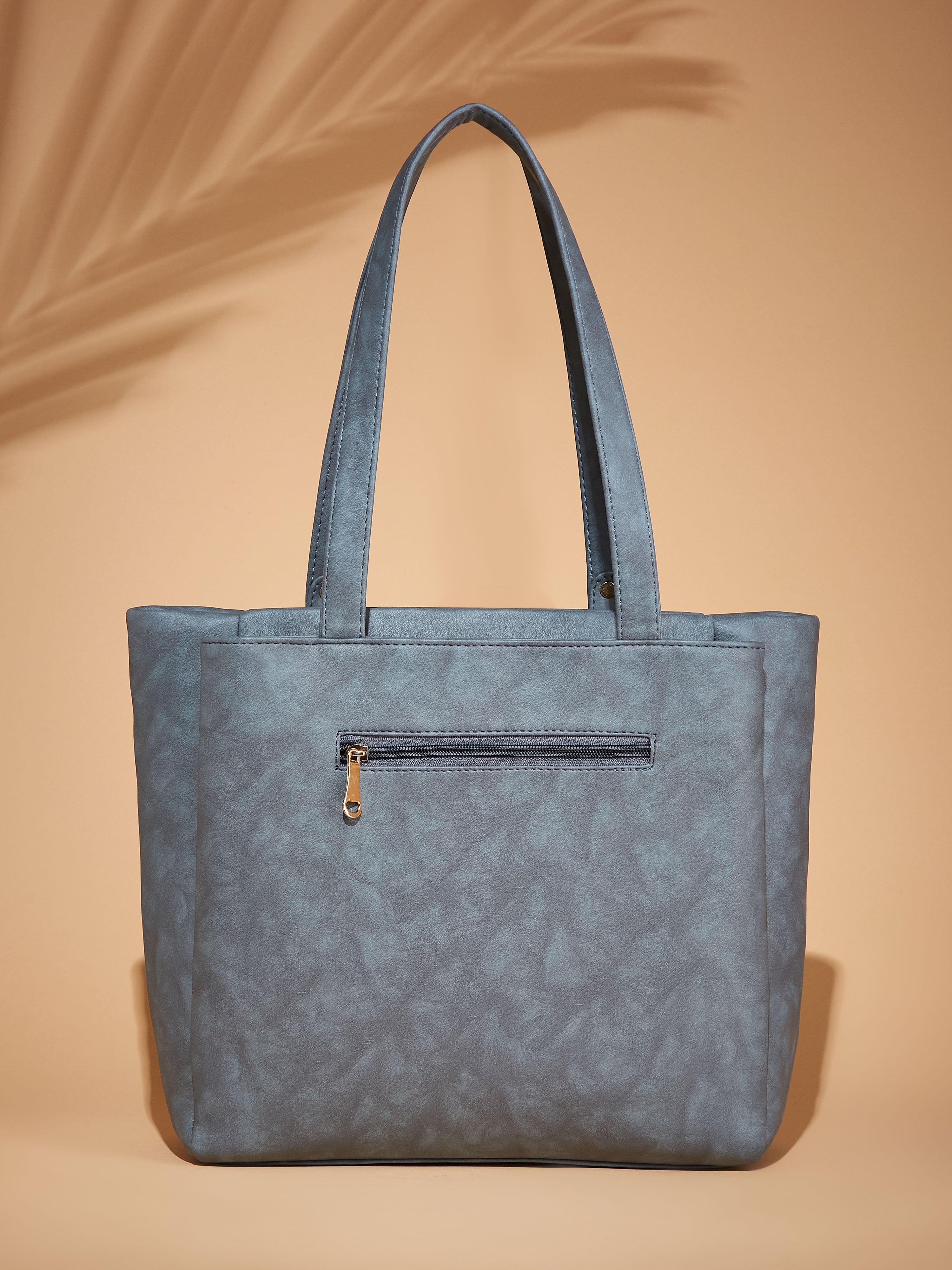 Vegan Leather Grey Women's Tote