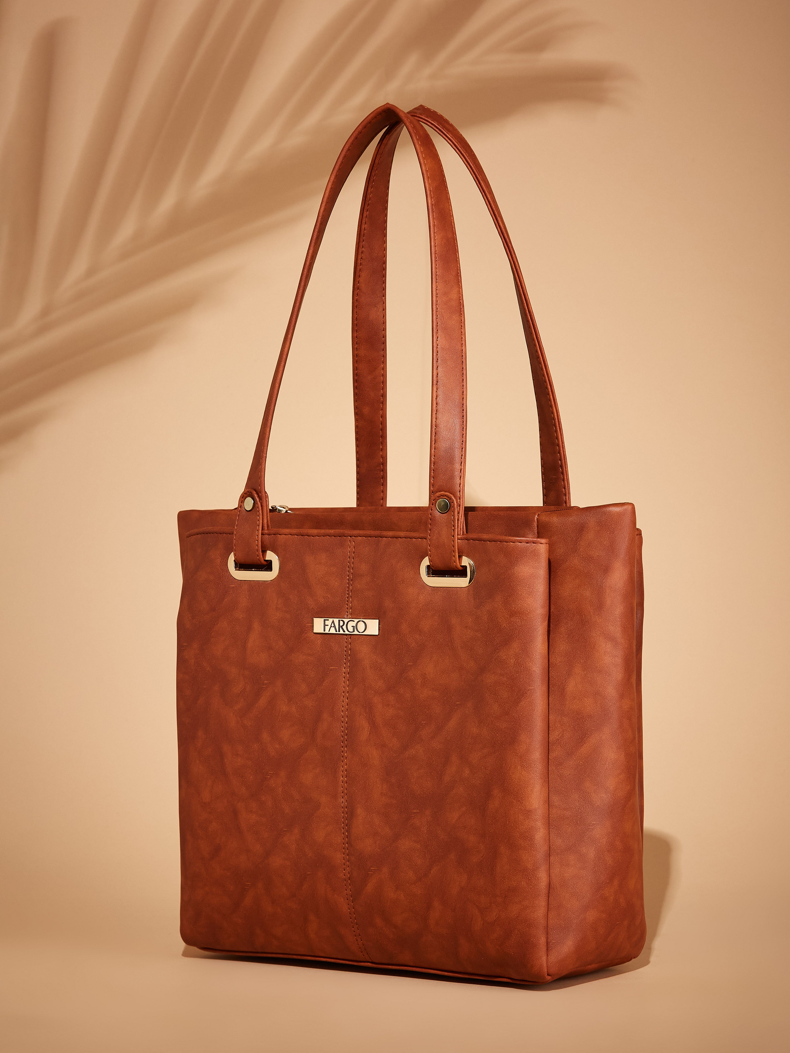Vegan Leather Tan Women's Tote