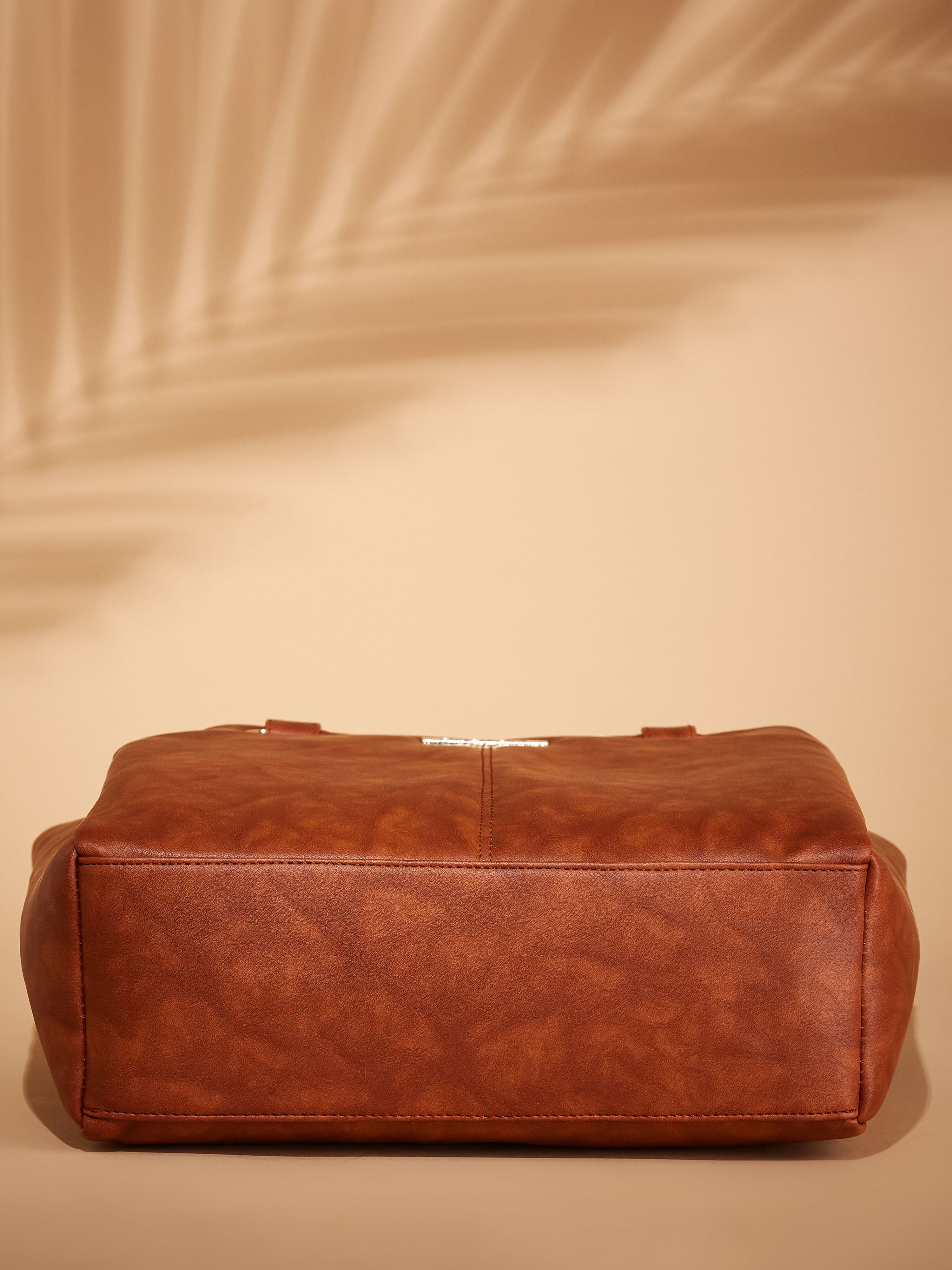 Vegan Leather Tan Women's Tote