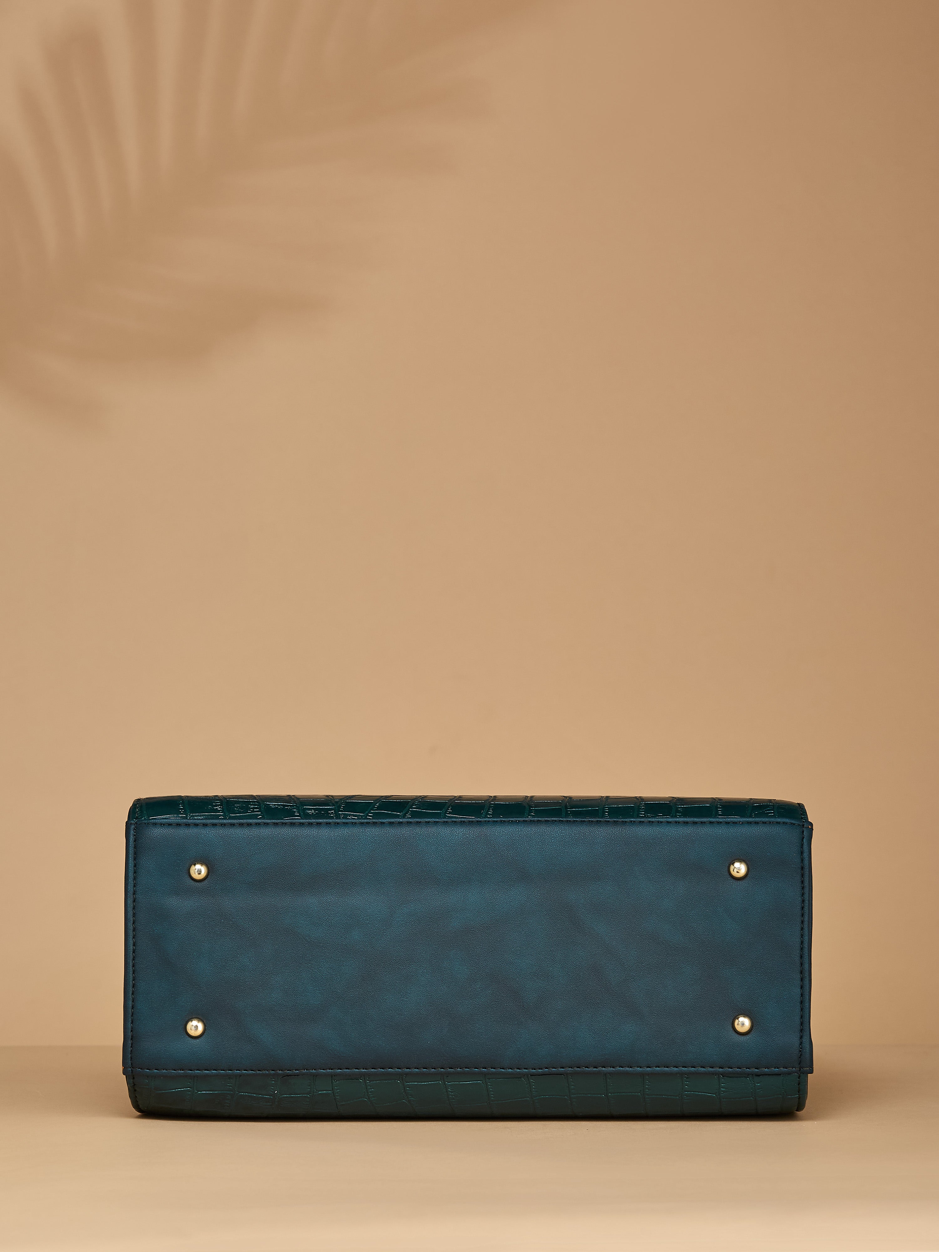 Croco Vegan Leather Green Wome's Handbag