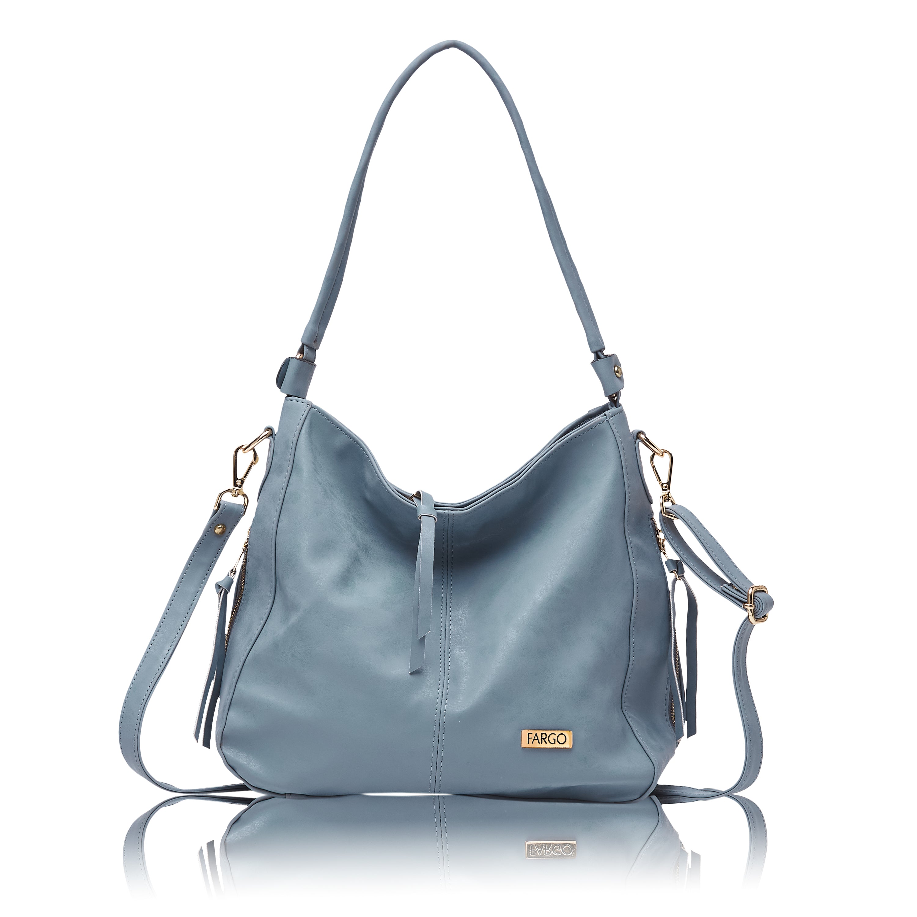 Vegan Leather Grey Women's Handbag