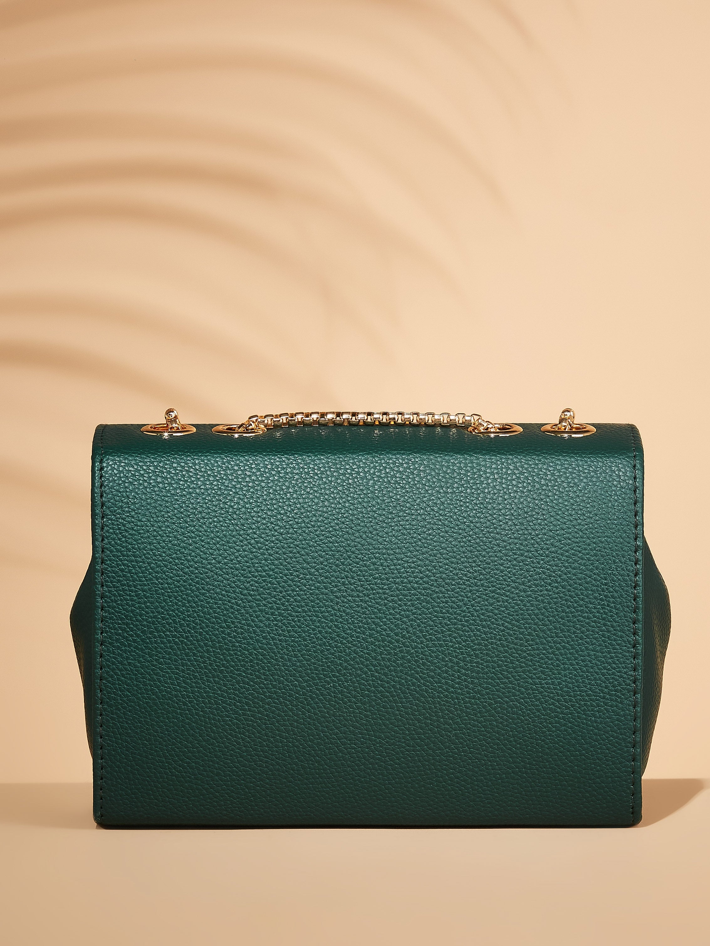 Vegan Leather Green Women's Shoulder Bag