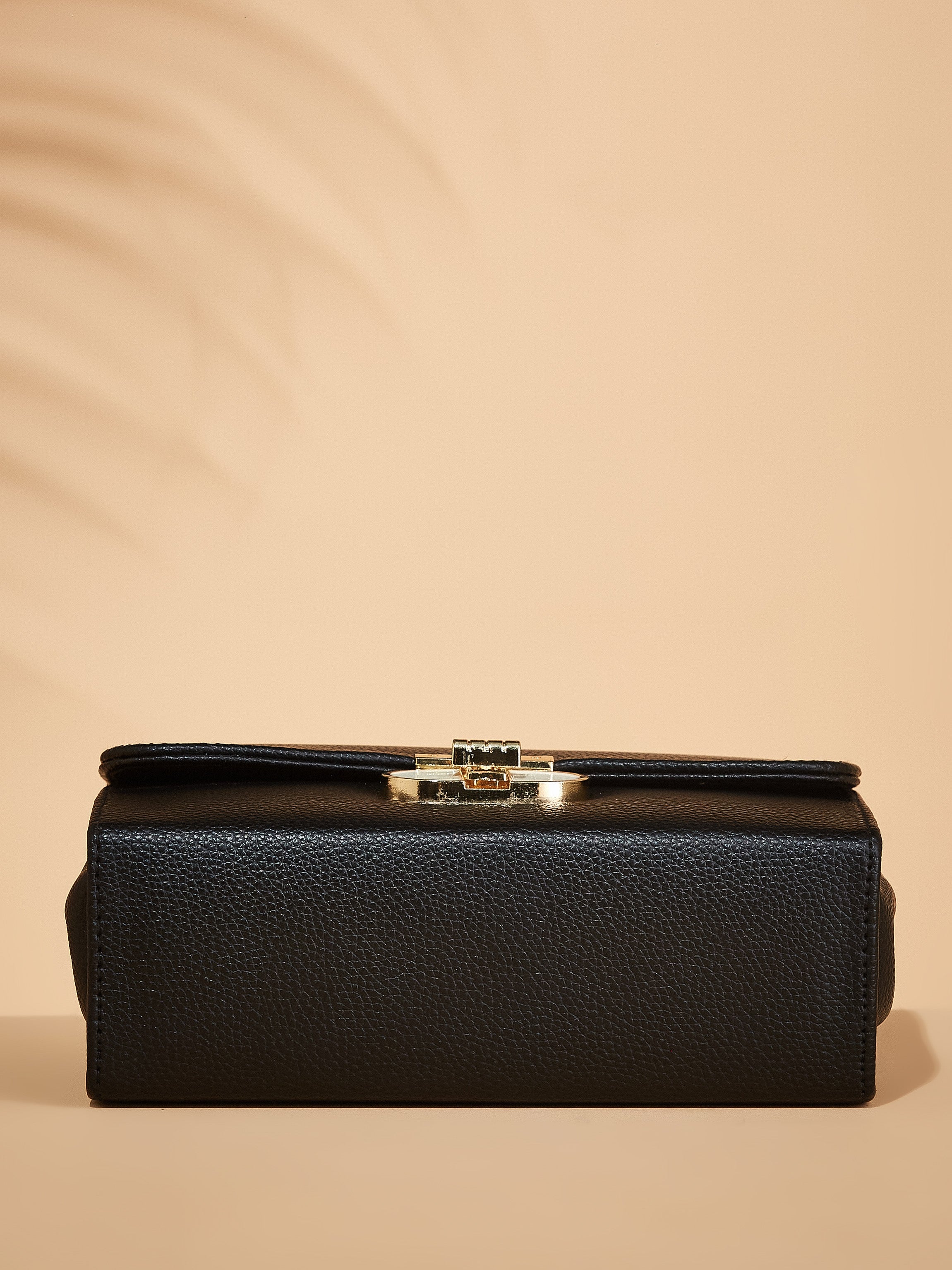 Vegan Leather Black Women's Shoulder Bag