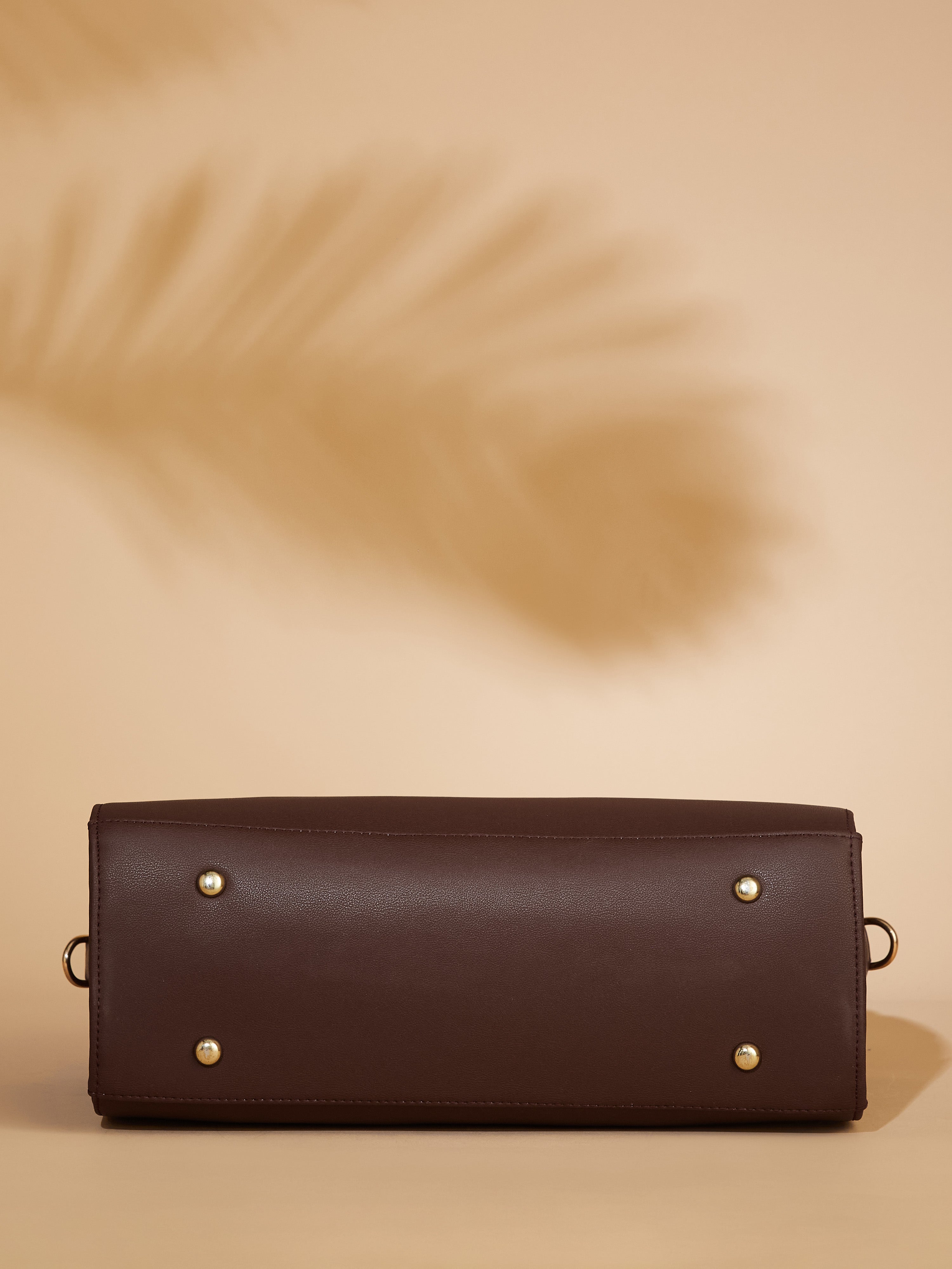 Vegan Leather Brown Women's Handbag