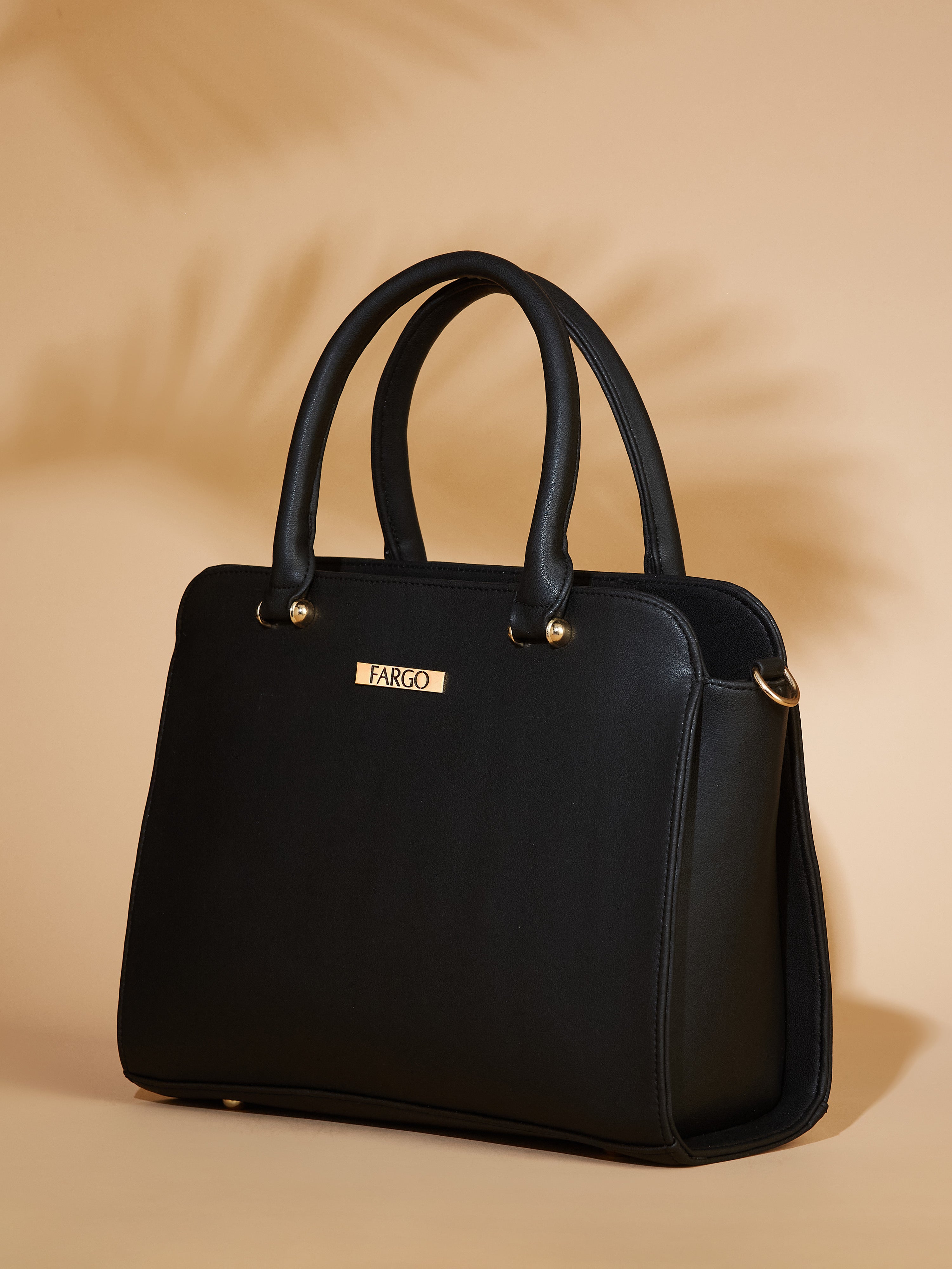 Vegan Leather Black Women's Handbag