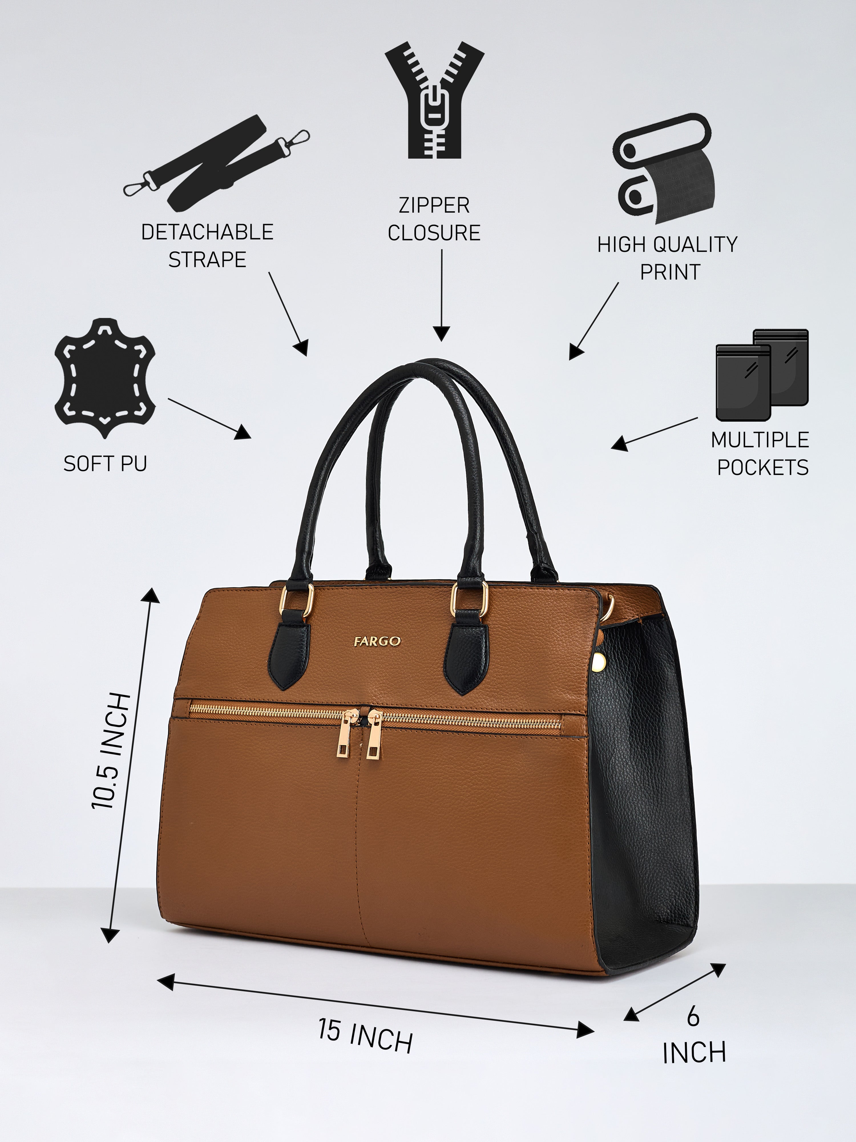 Verona Tan Handbag for Women