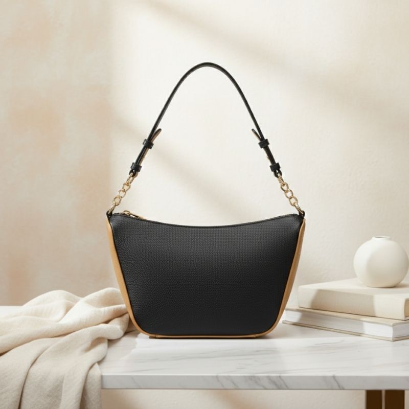 Vista Black Shoulder Bag for Women