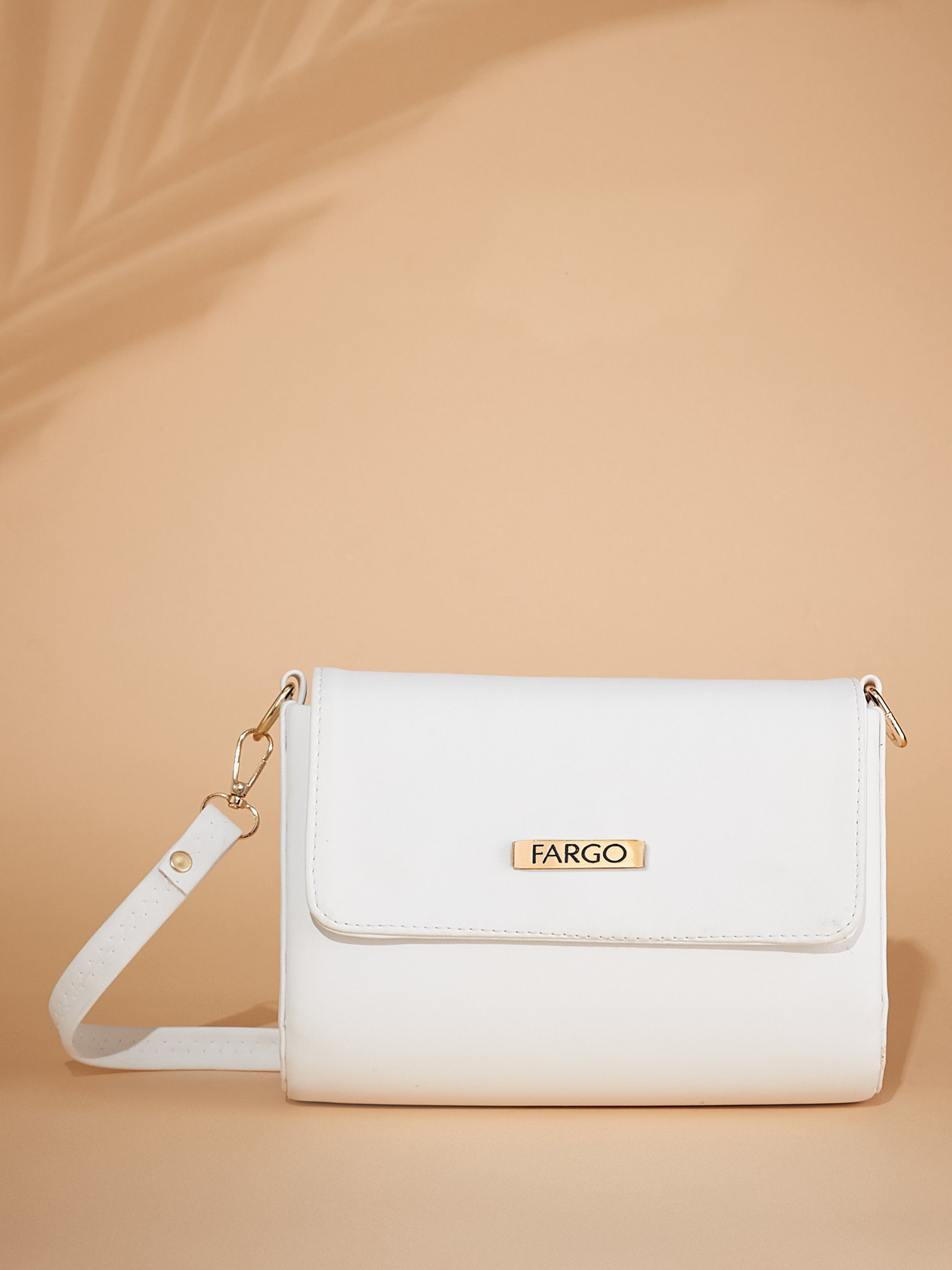 vegan leather white women's shoulder bag