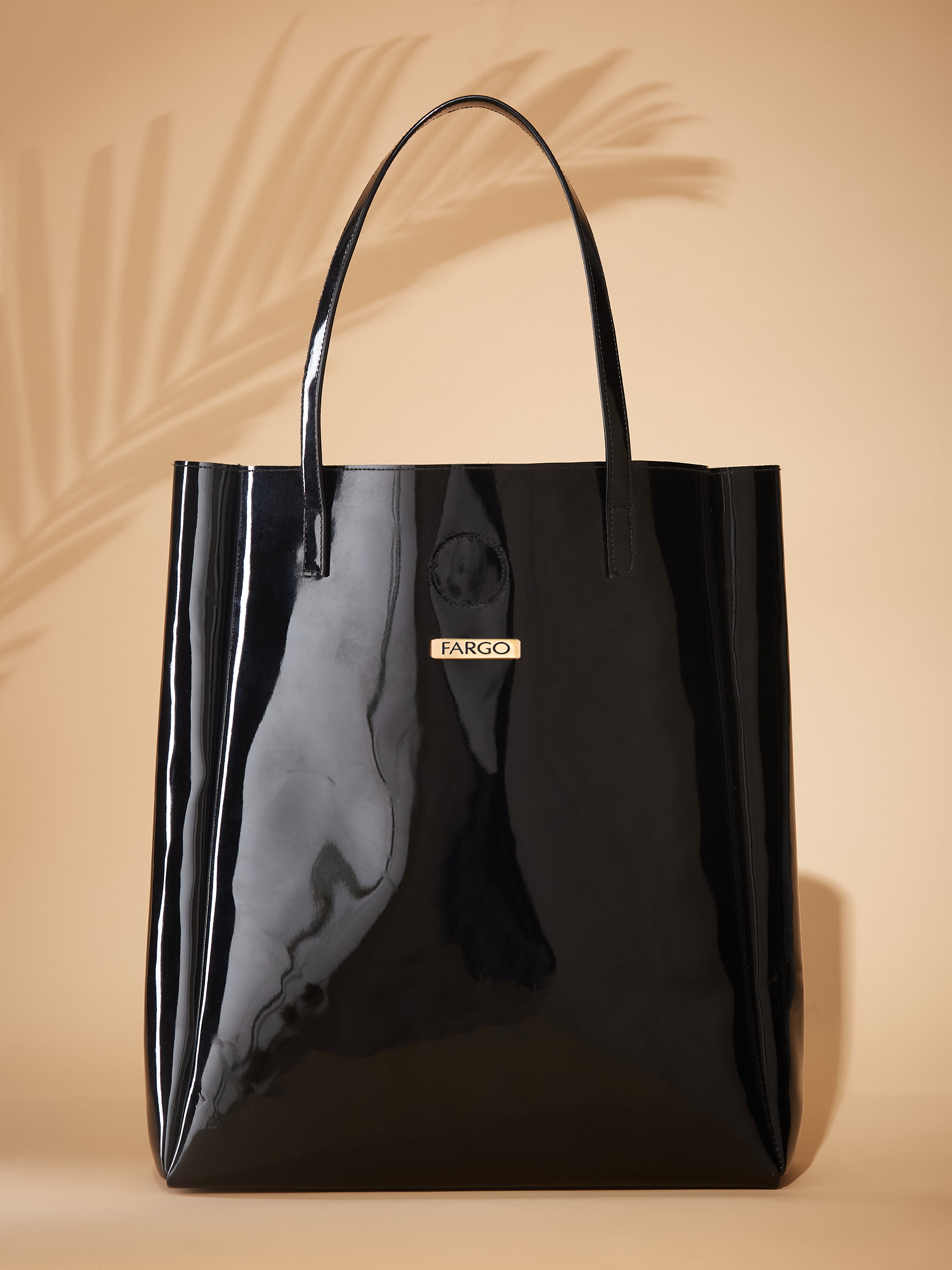 Vegan Leather Large Black Women's Tote
