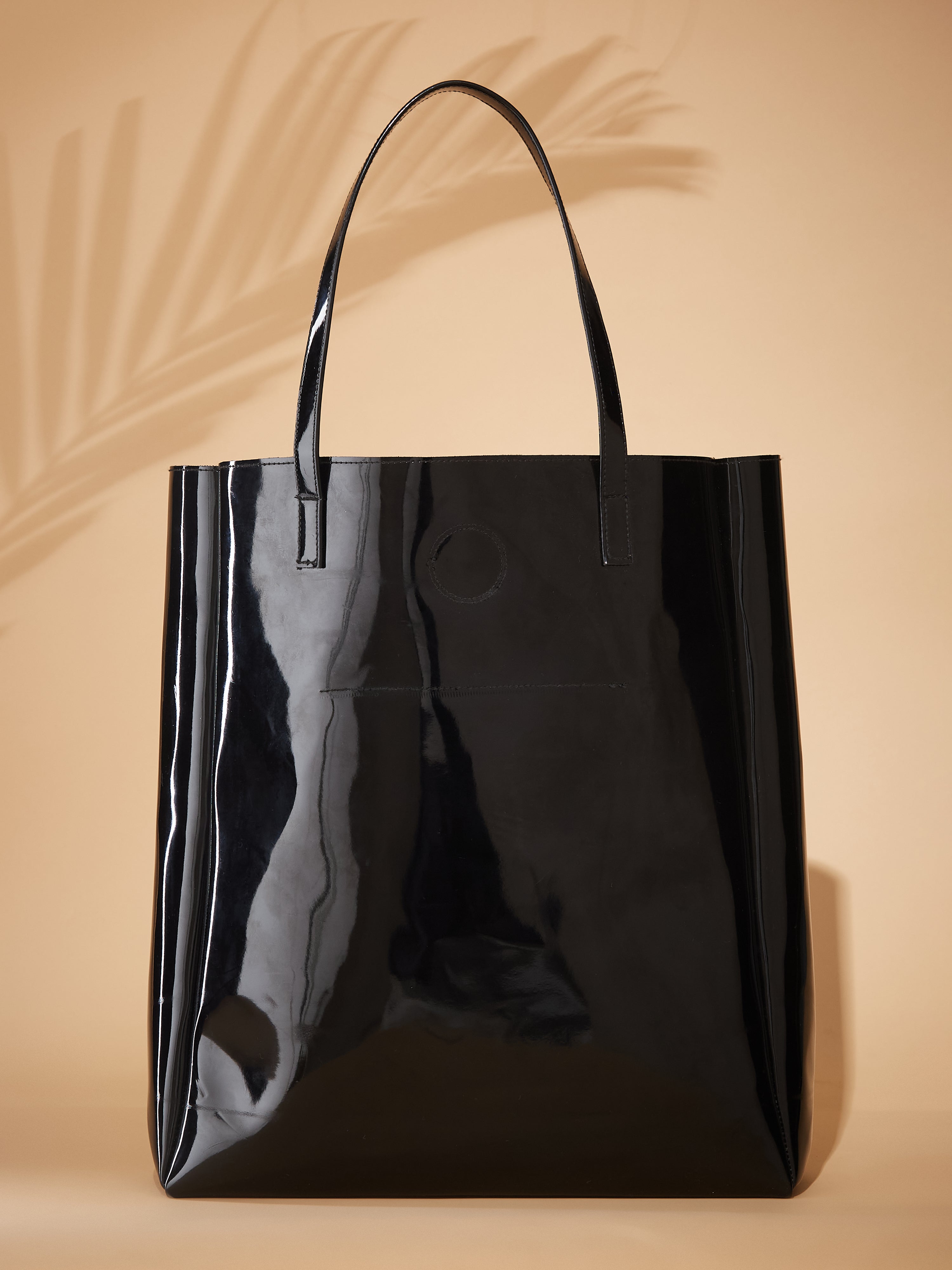 Vegan Leather Large Black Women's Tote