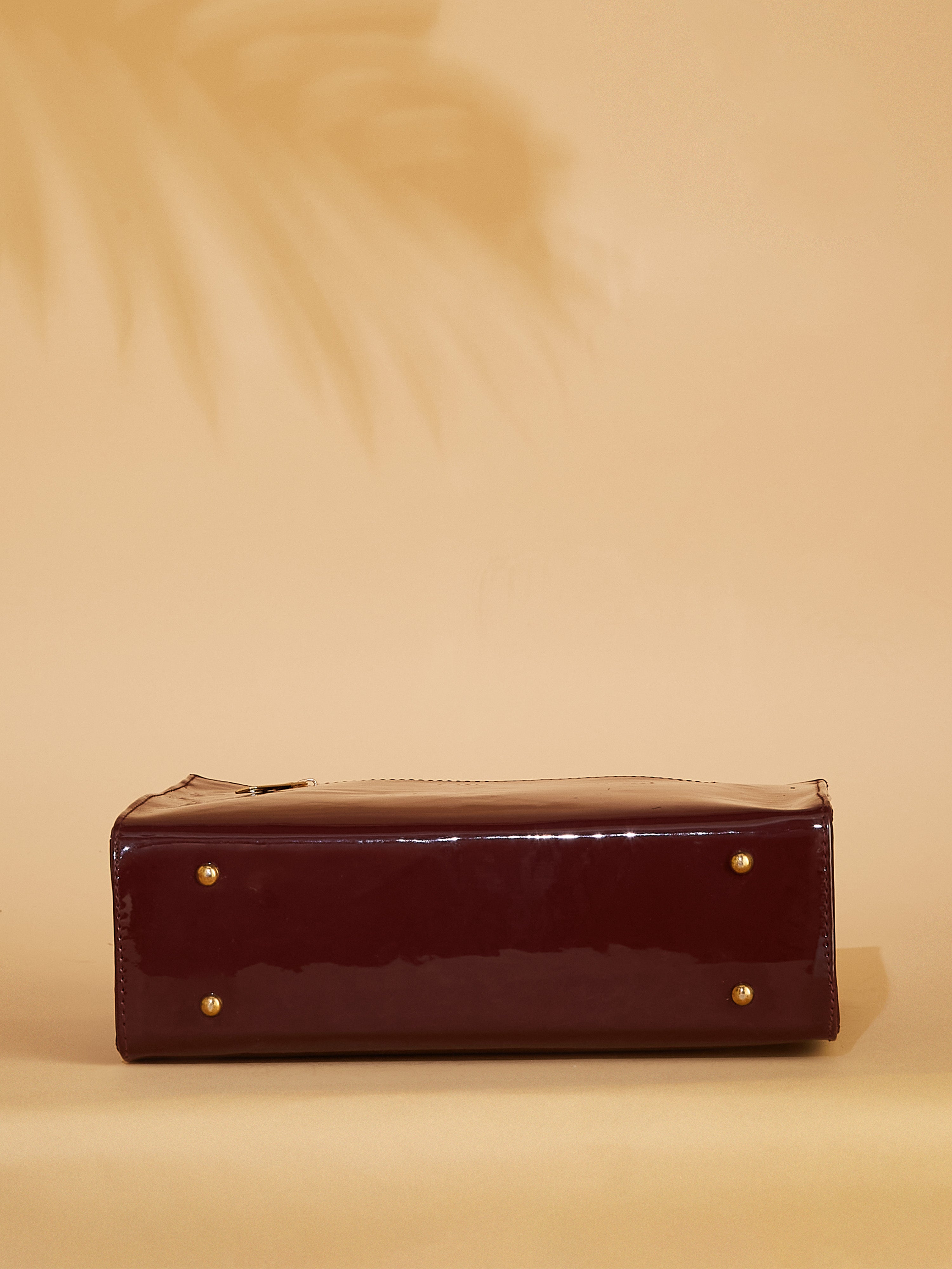 Vegan Leather Maroon Women's Handbag