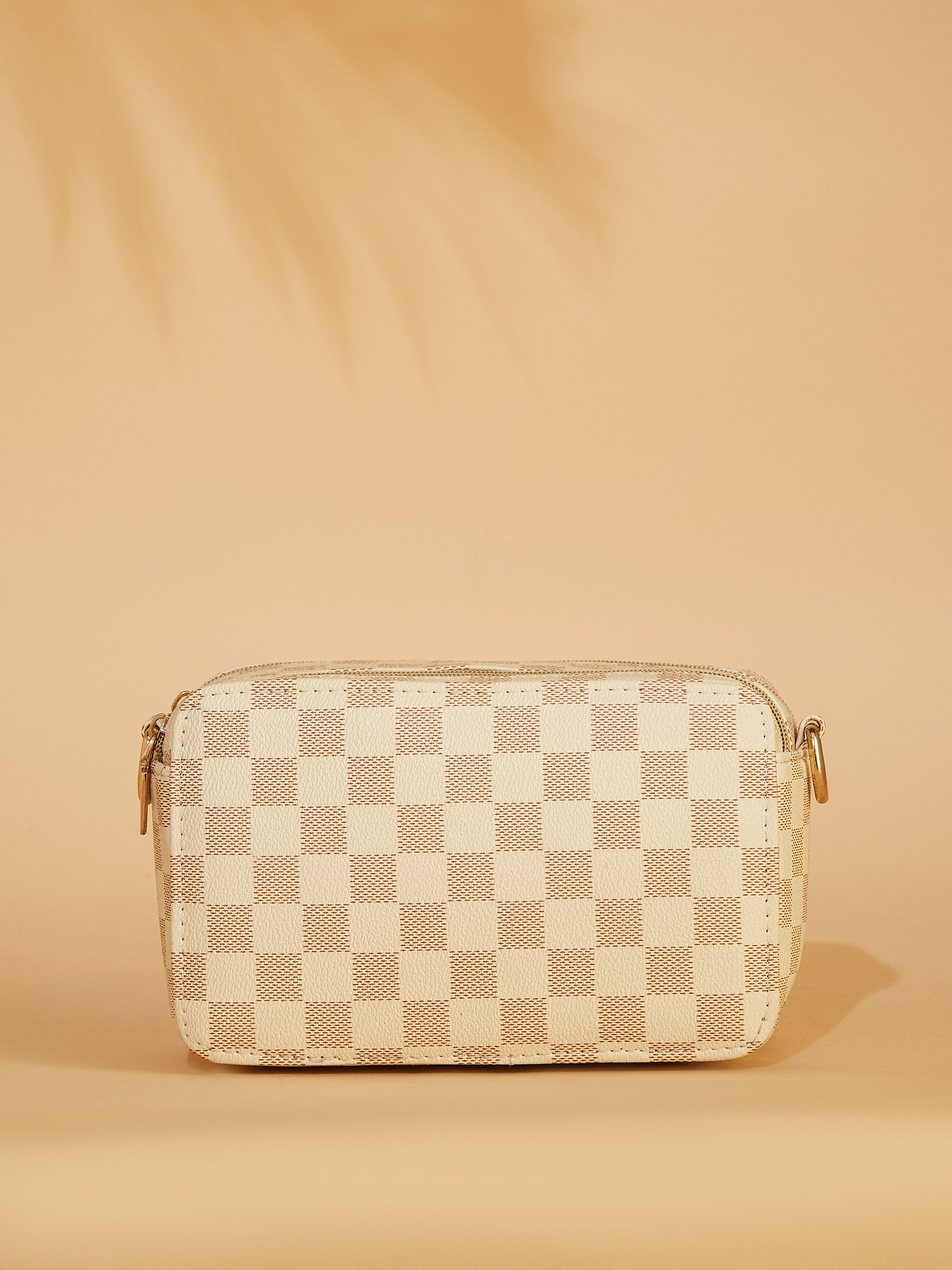 Vegan Leather Beige Women's Shoulder Bag