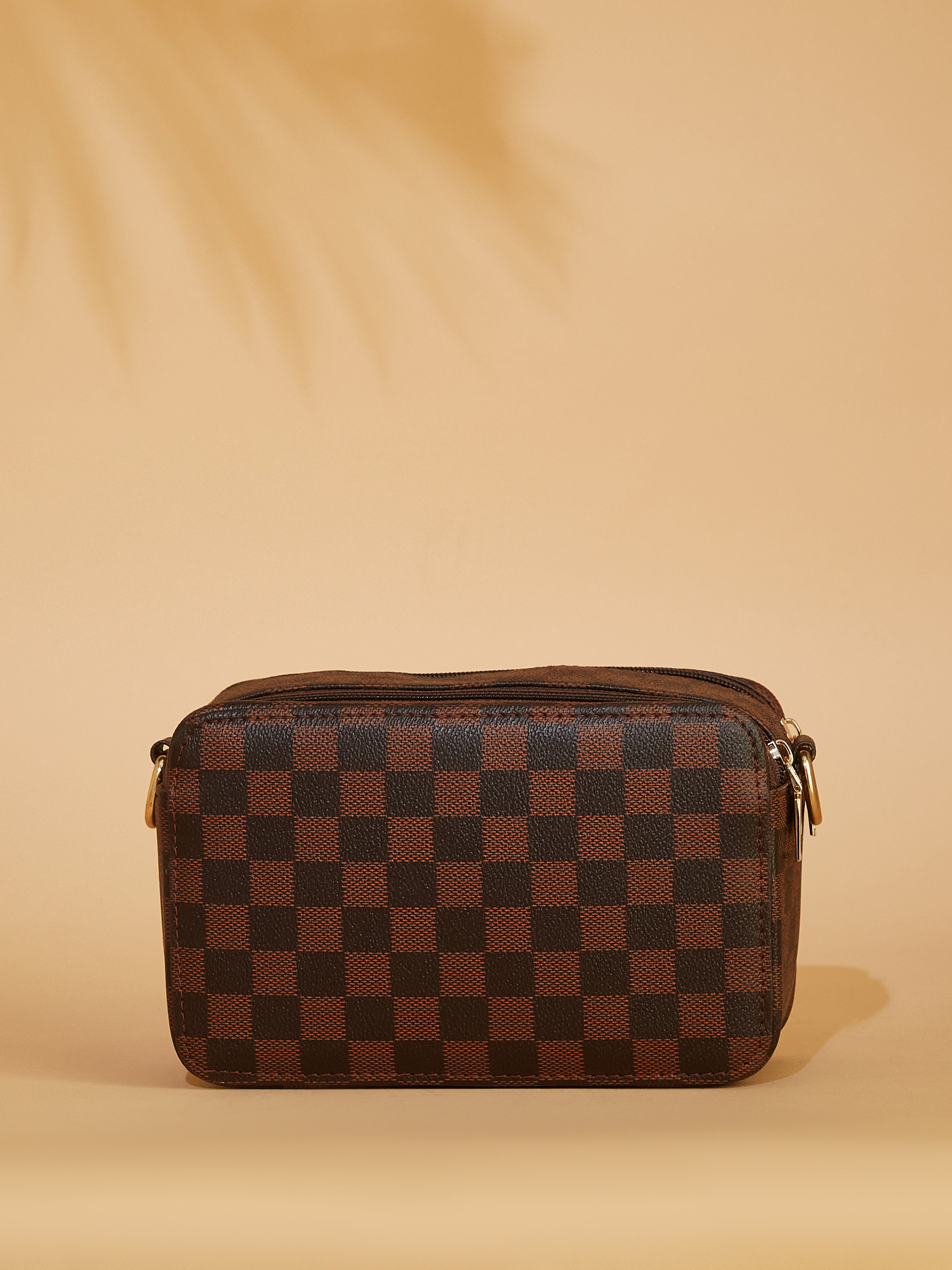 Vegan Leather Brown Women's Shoulder Bag