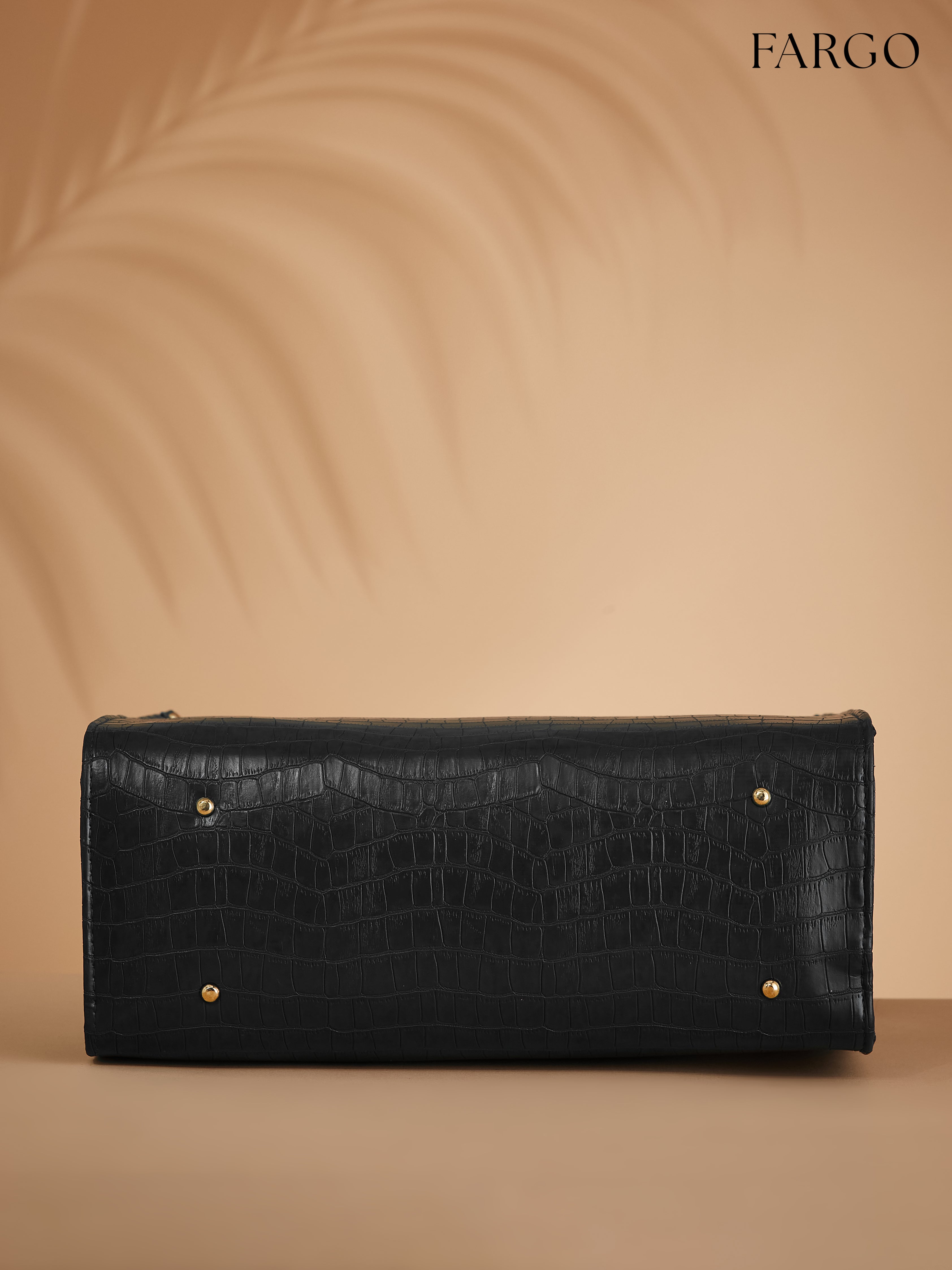 Vegan Leather Black Women's Tote