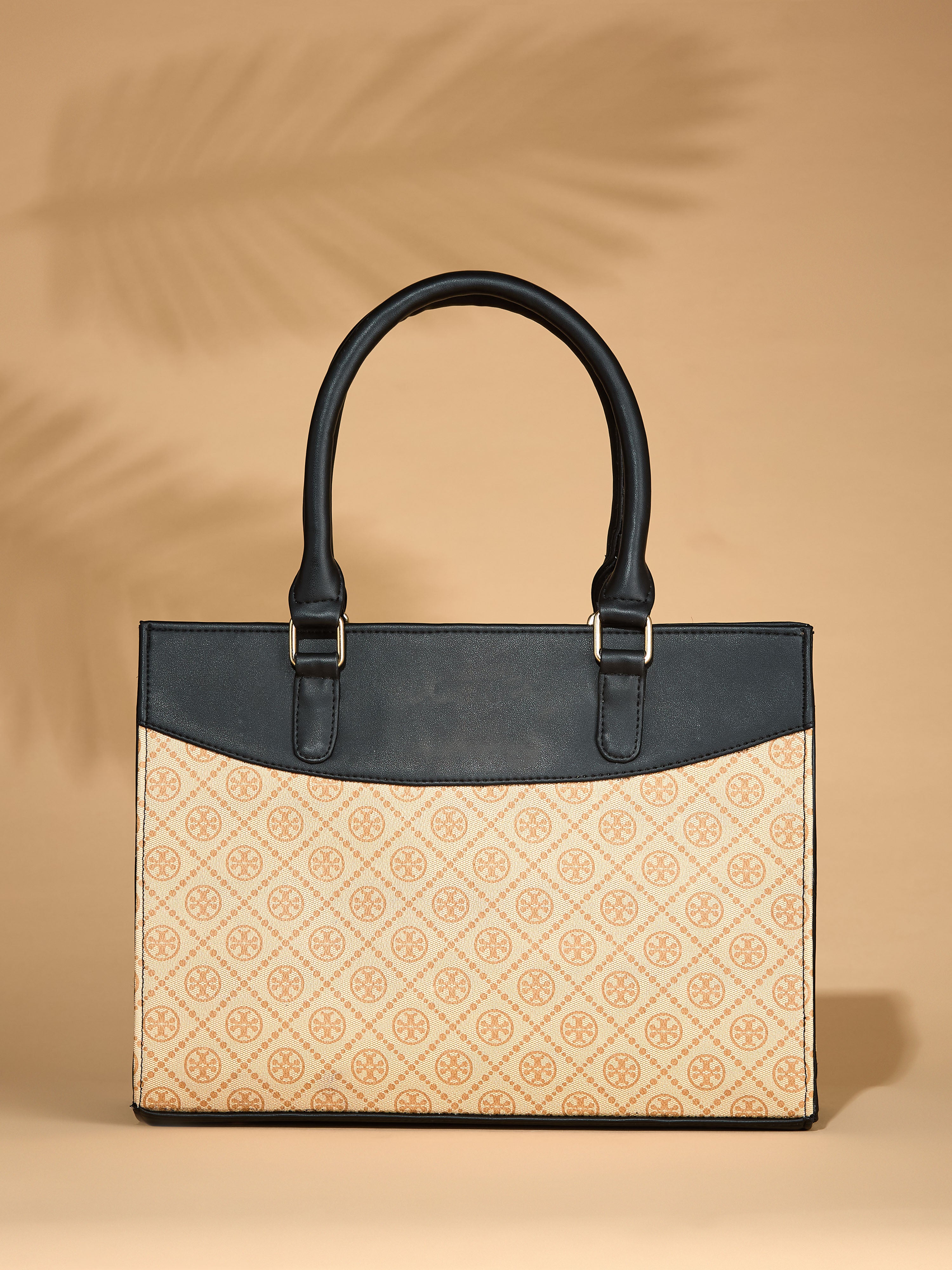 Vegan Leather Beige Women's Handbag