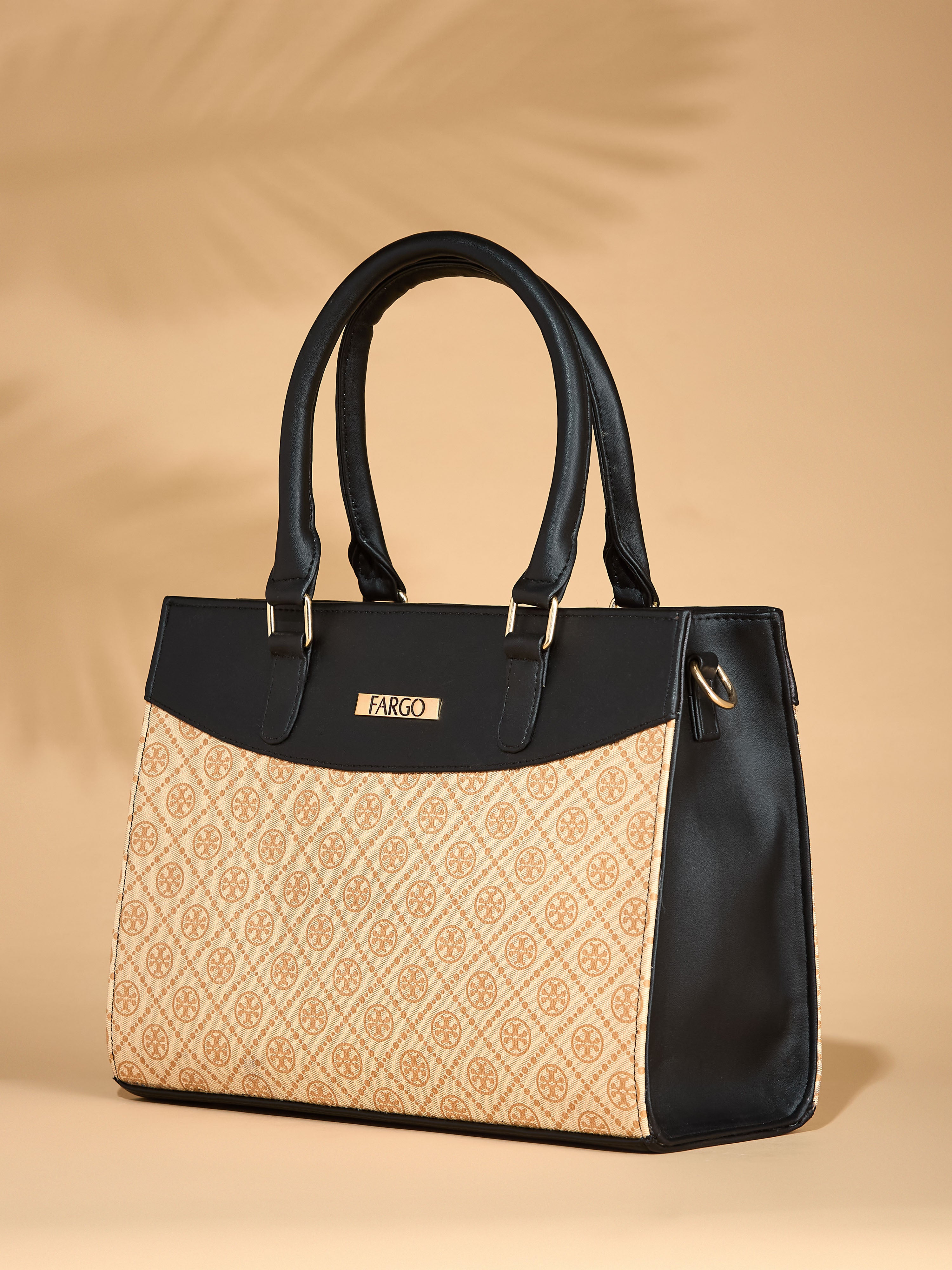 Vegan Leather Beige Women's Handbag