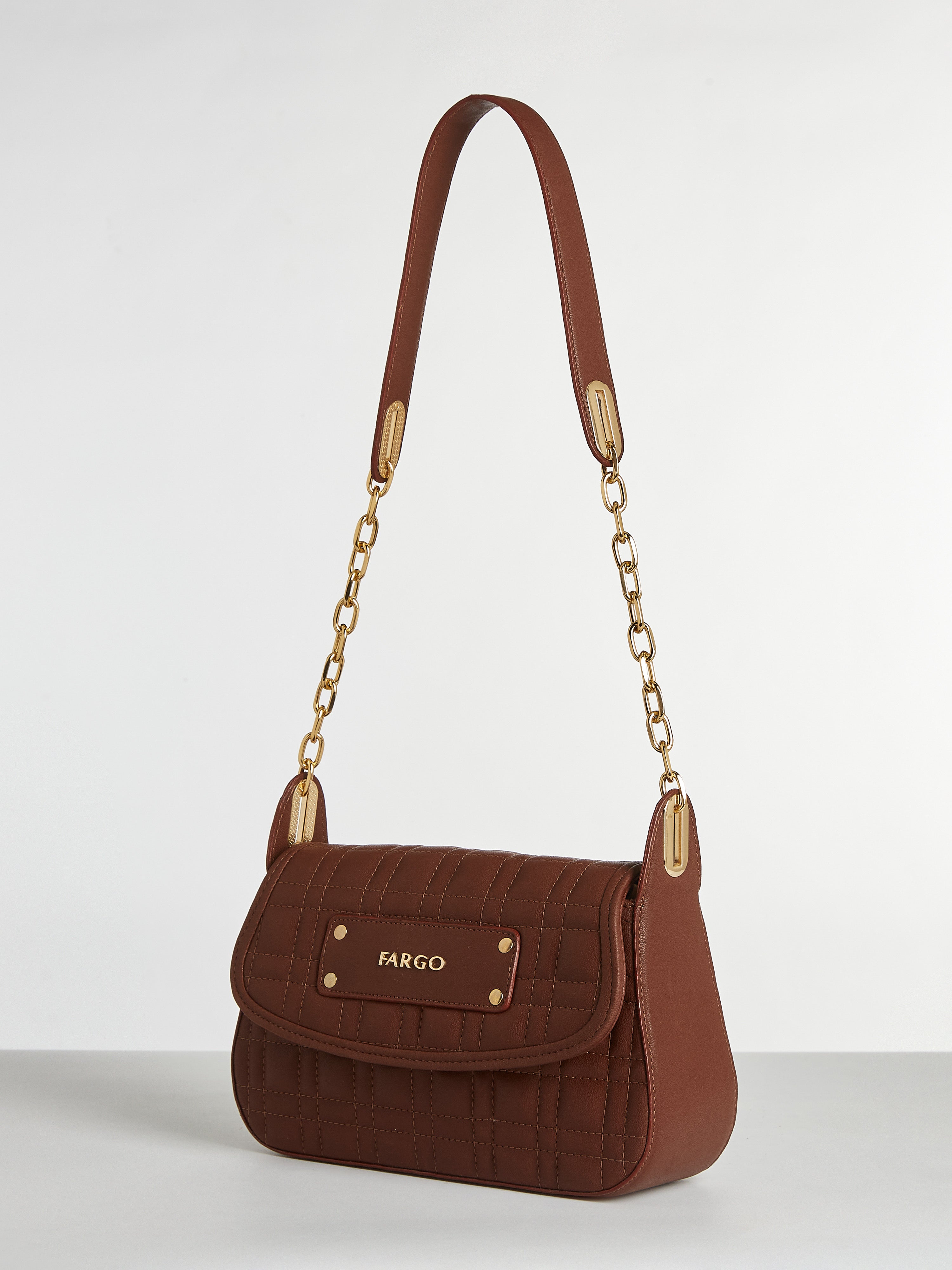Aria Brown Shoulder Bag for Women