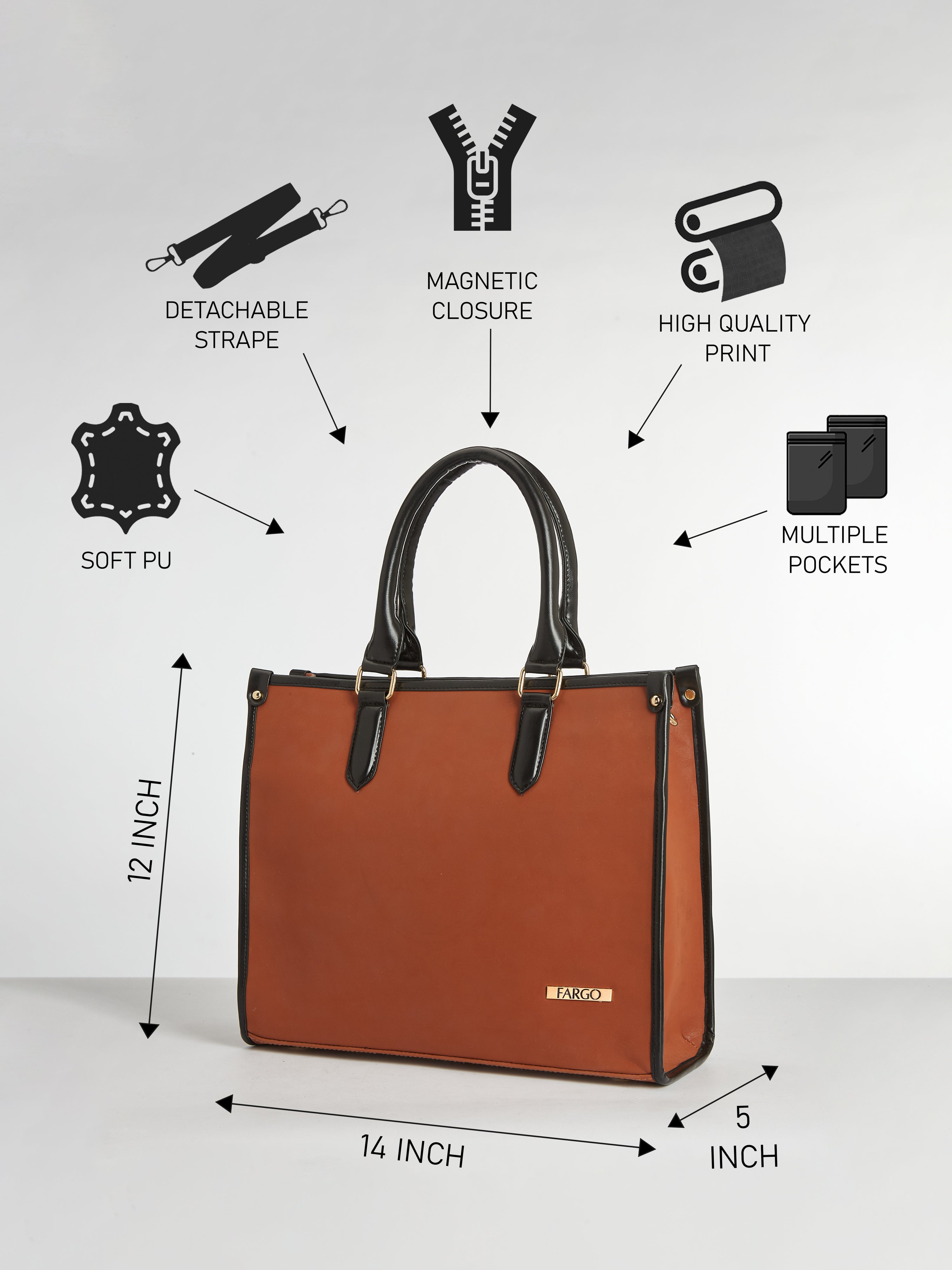 Regal Tan Tote Bag for Women