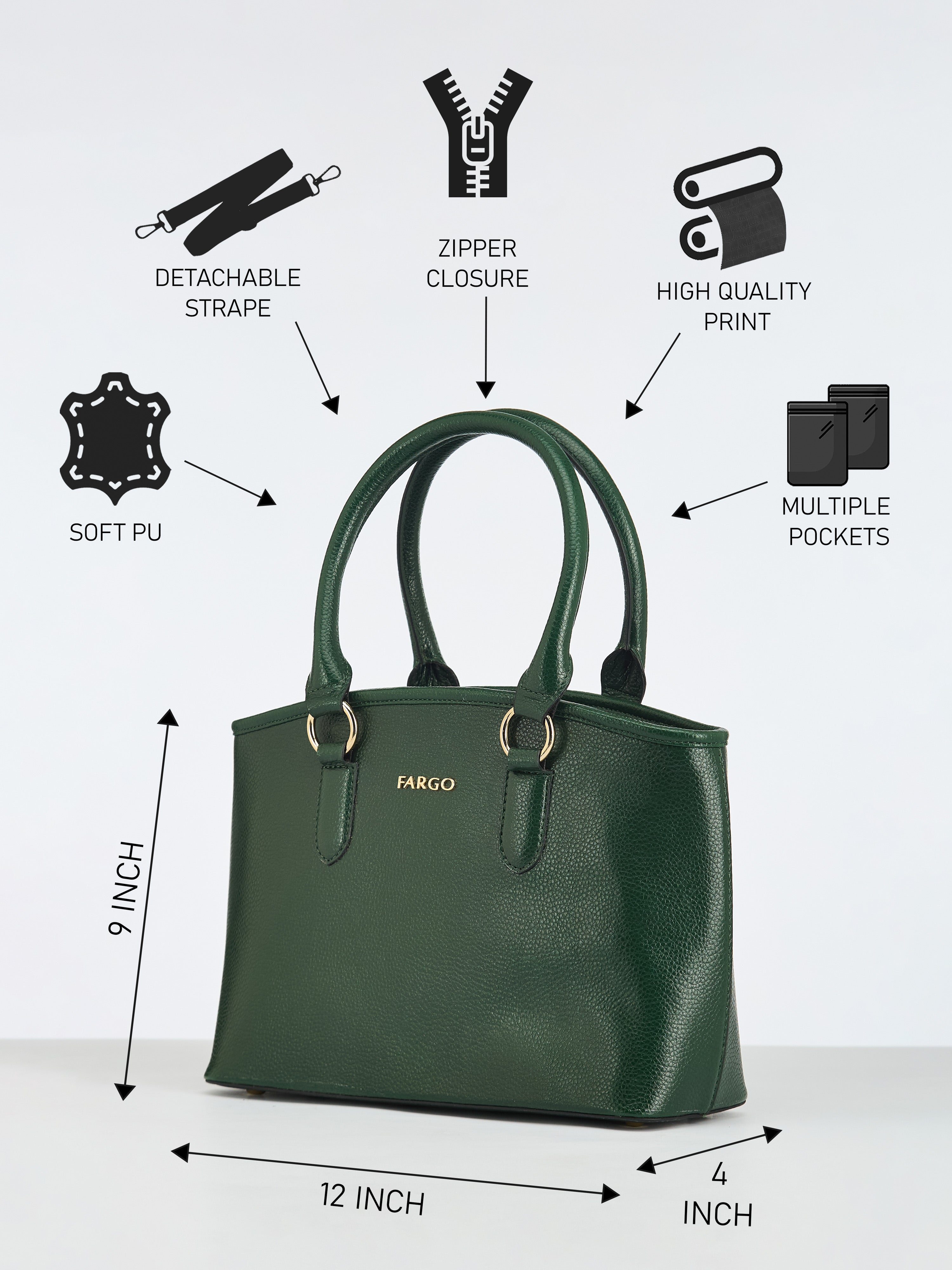 Valiant Green Handbag for Women