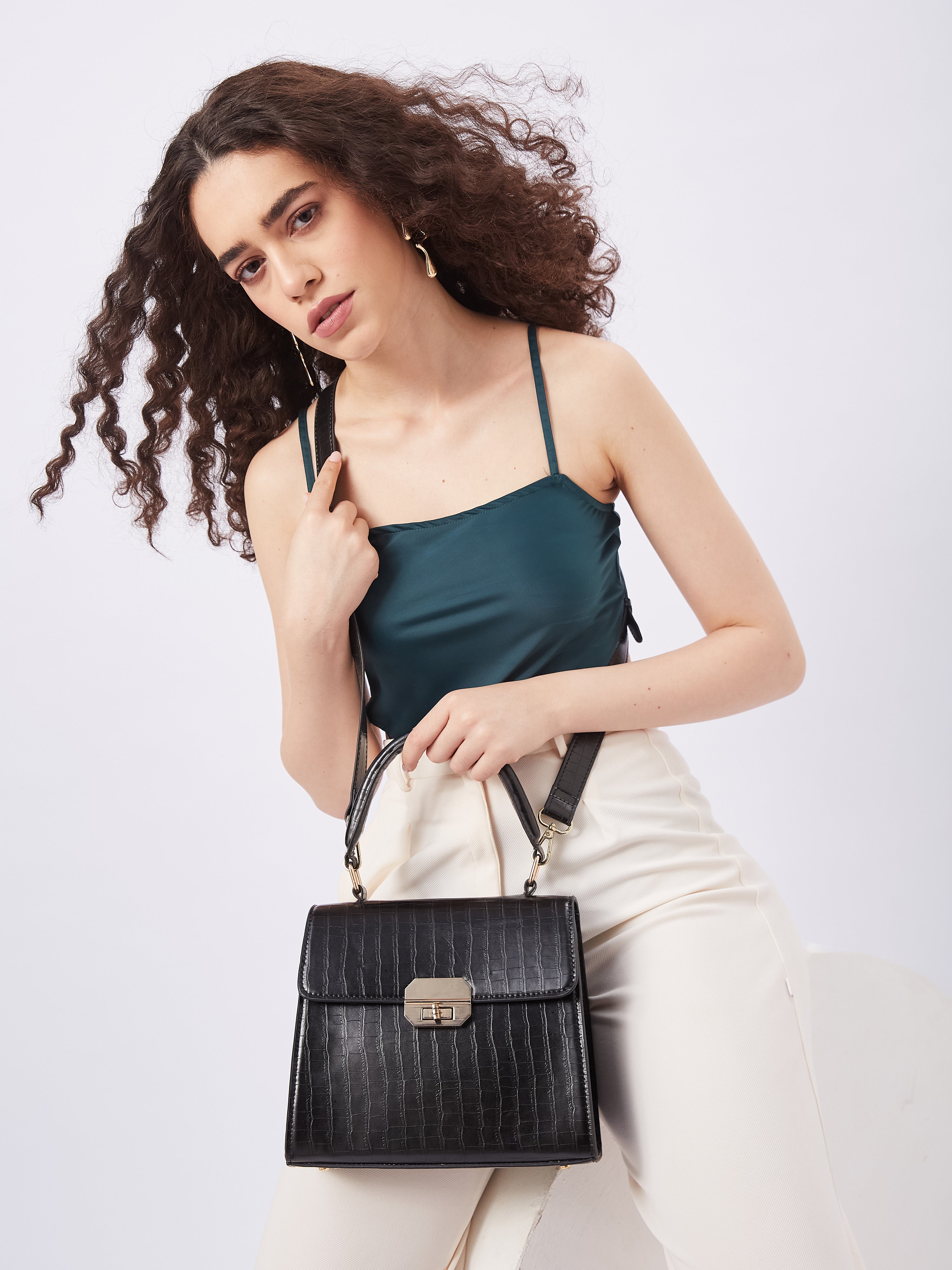 Dynasty Croco Handbag for Women