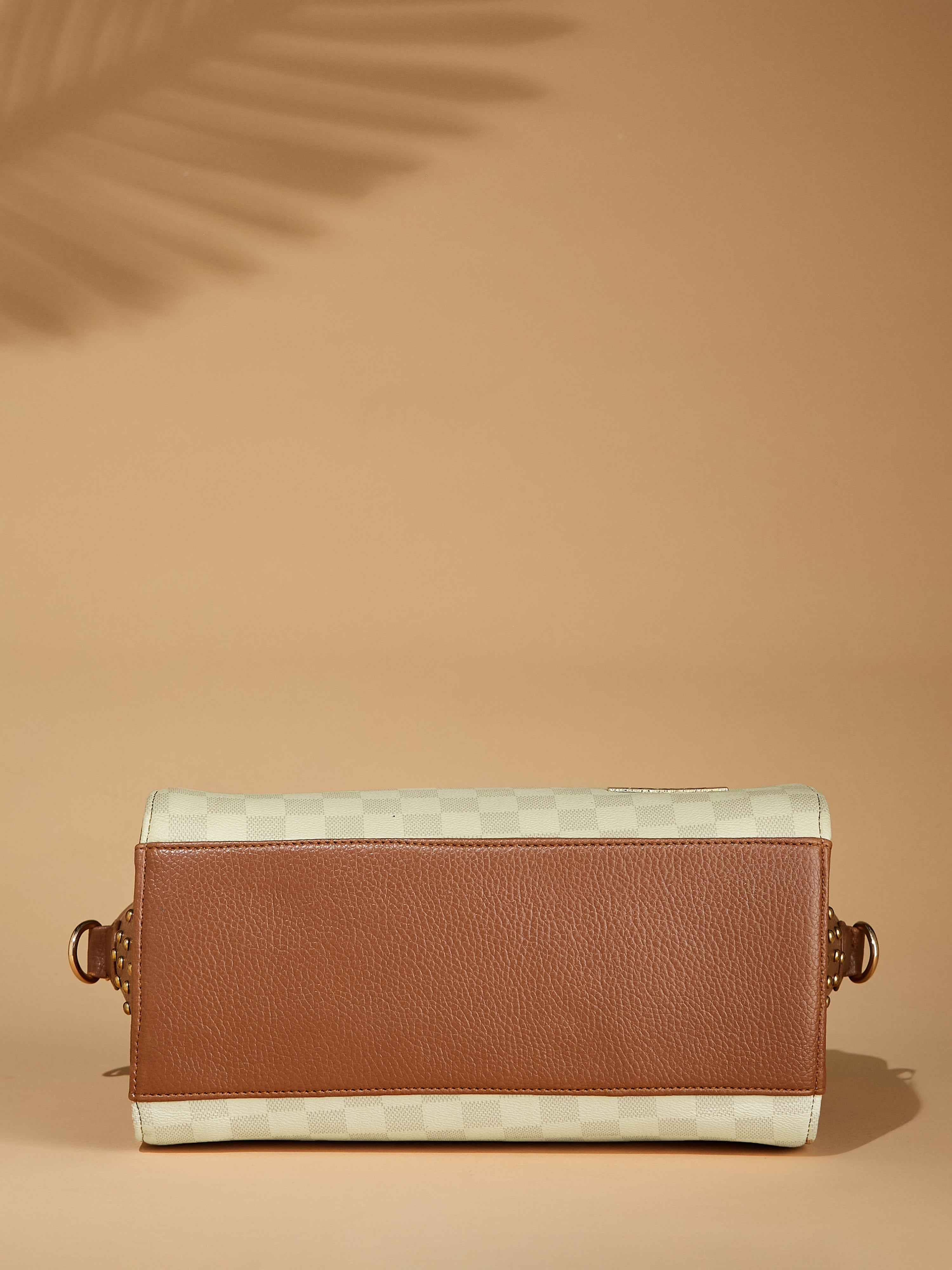 Vegan Leather Beige Women's Handbag