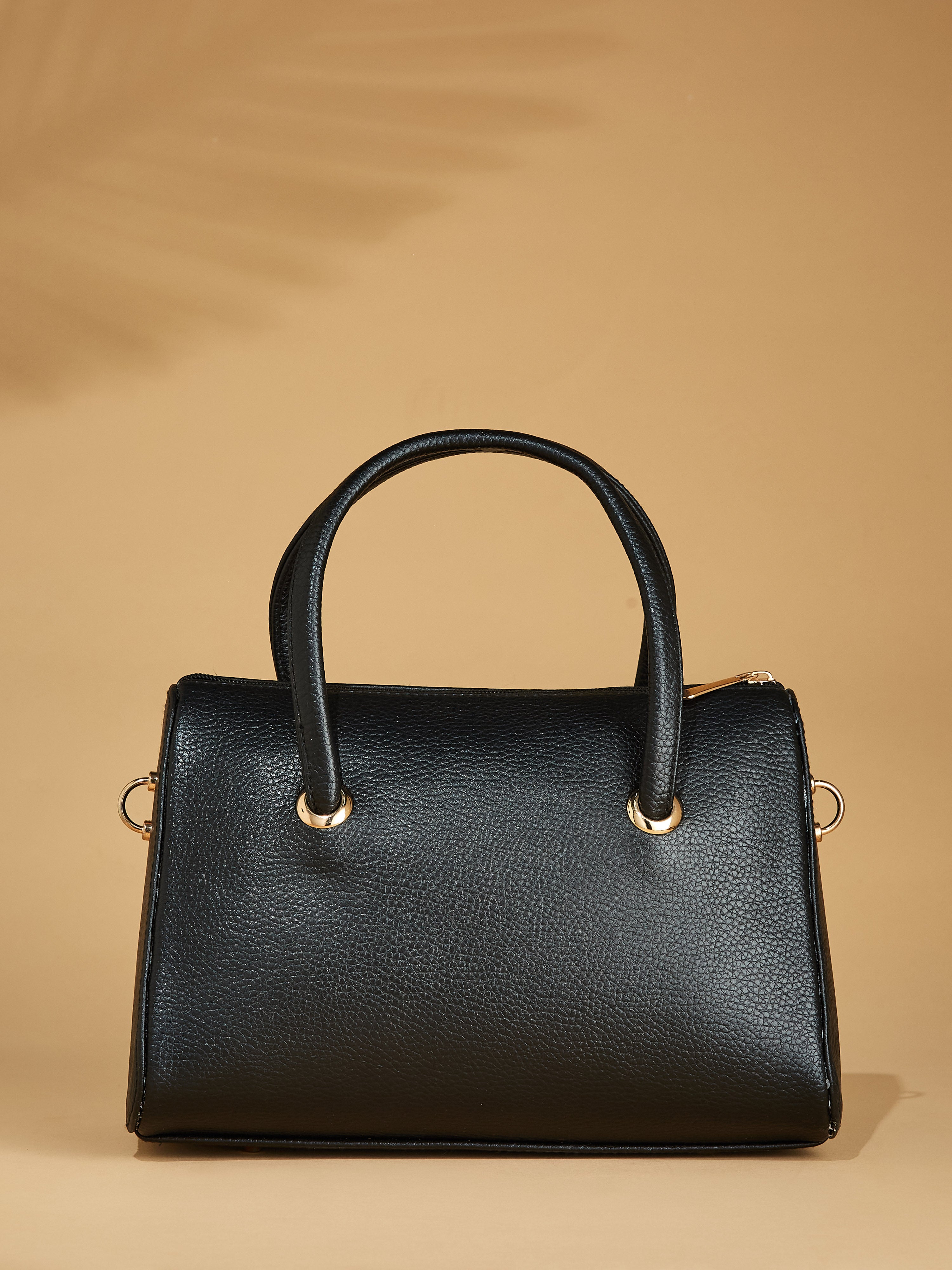 Vegan Leather Black Women's Mini Handbag