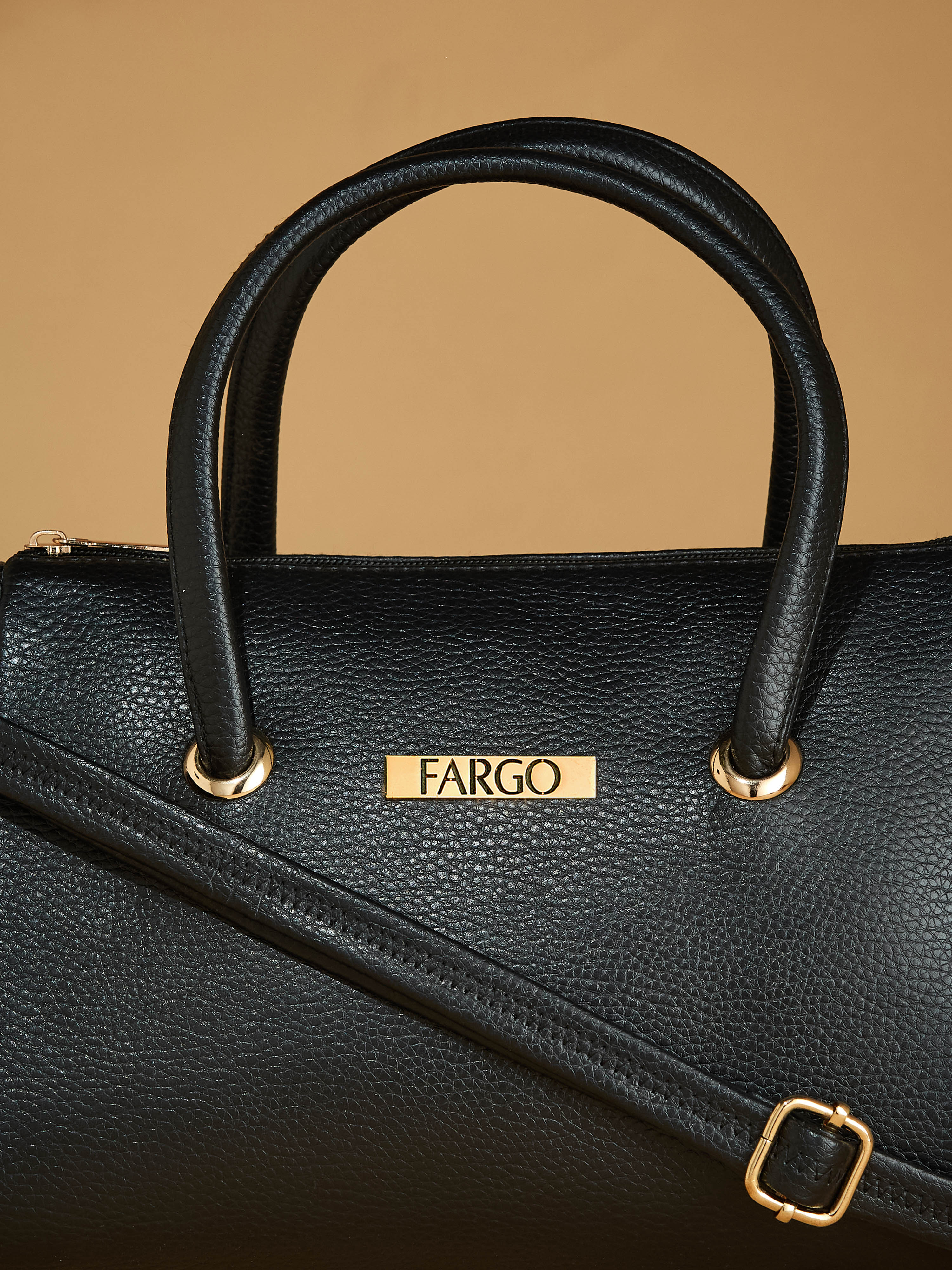 Vegan Leather Black Women's Mini Handbag