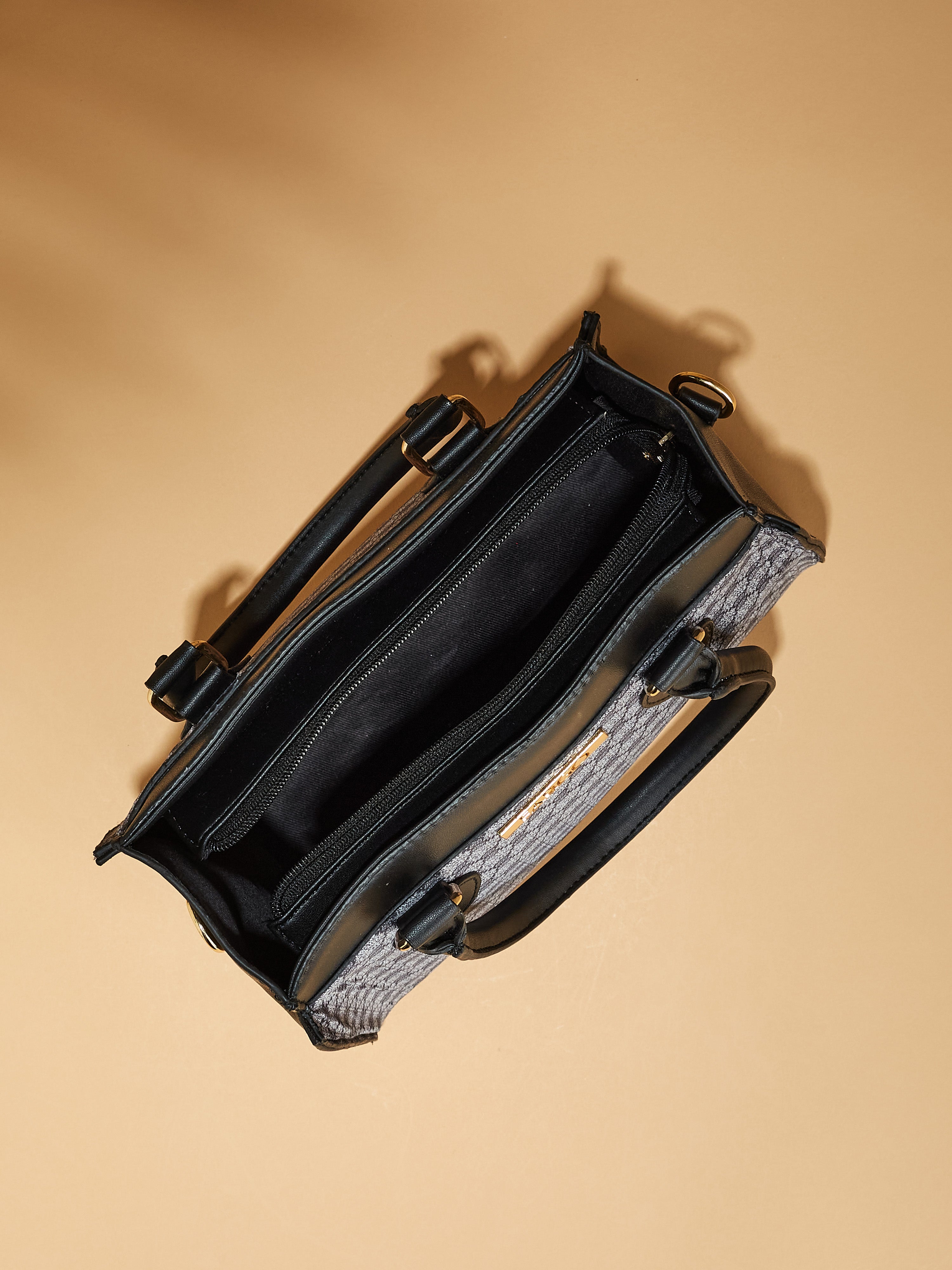 Vegan Leather Black Women's Handbag
