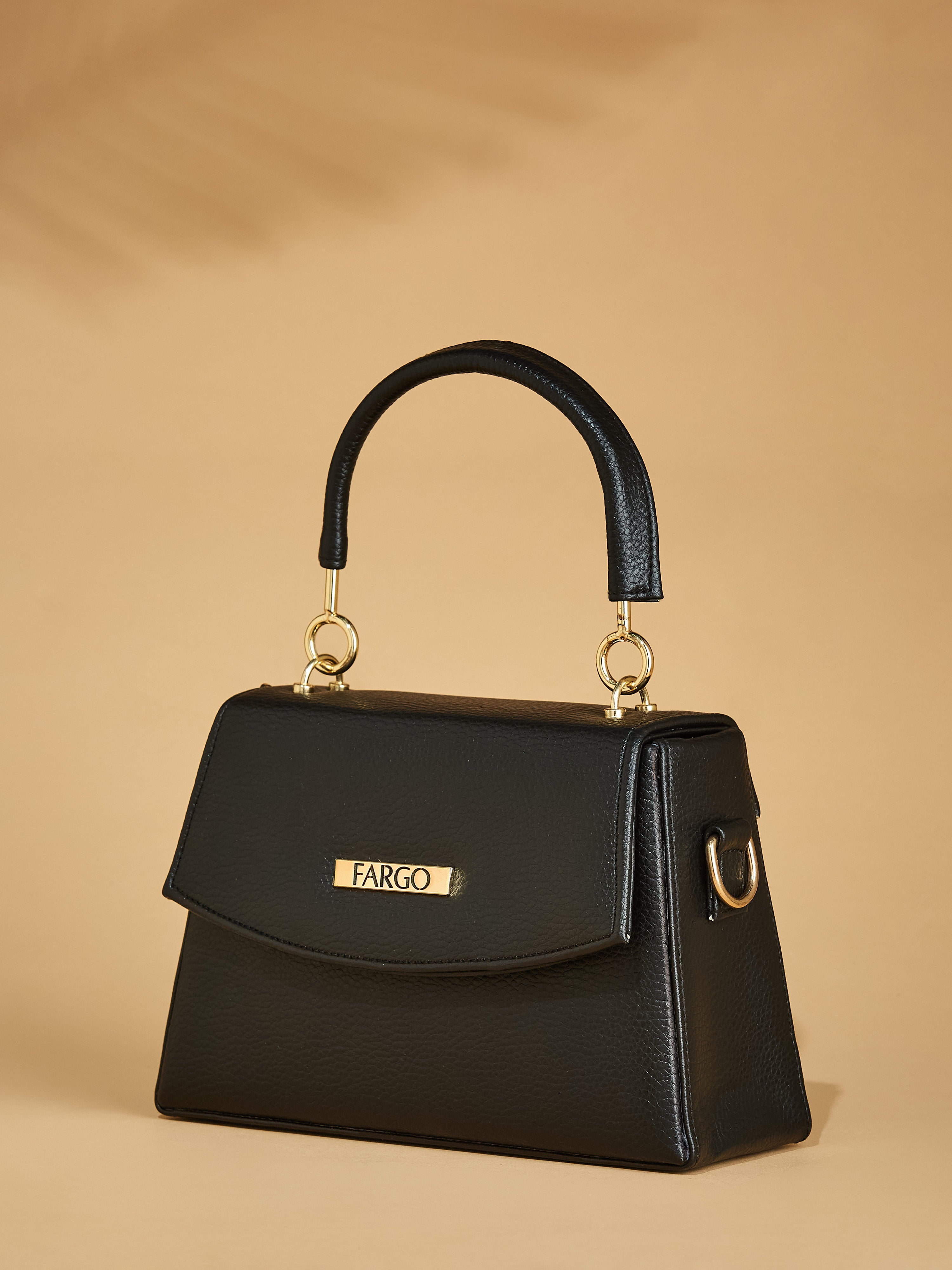 Vegan Leather Black Women's Handbag