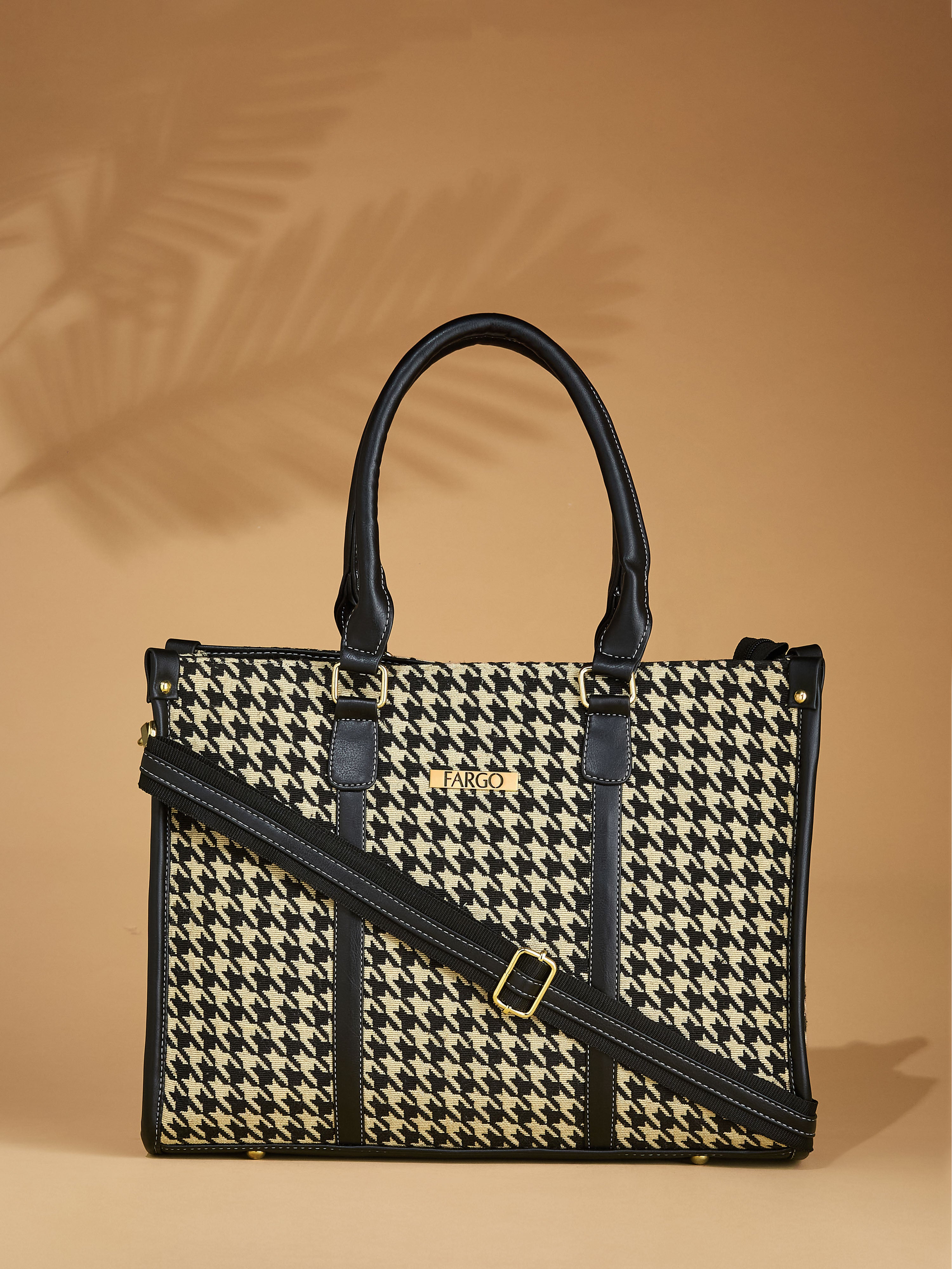 Canvas & Vegan Leather Multicolor Women's Tote