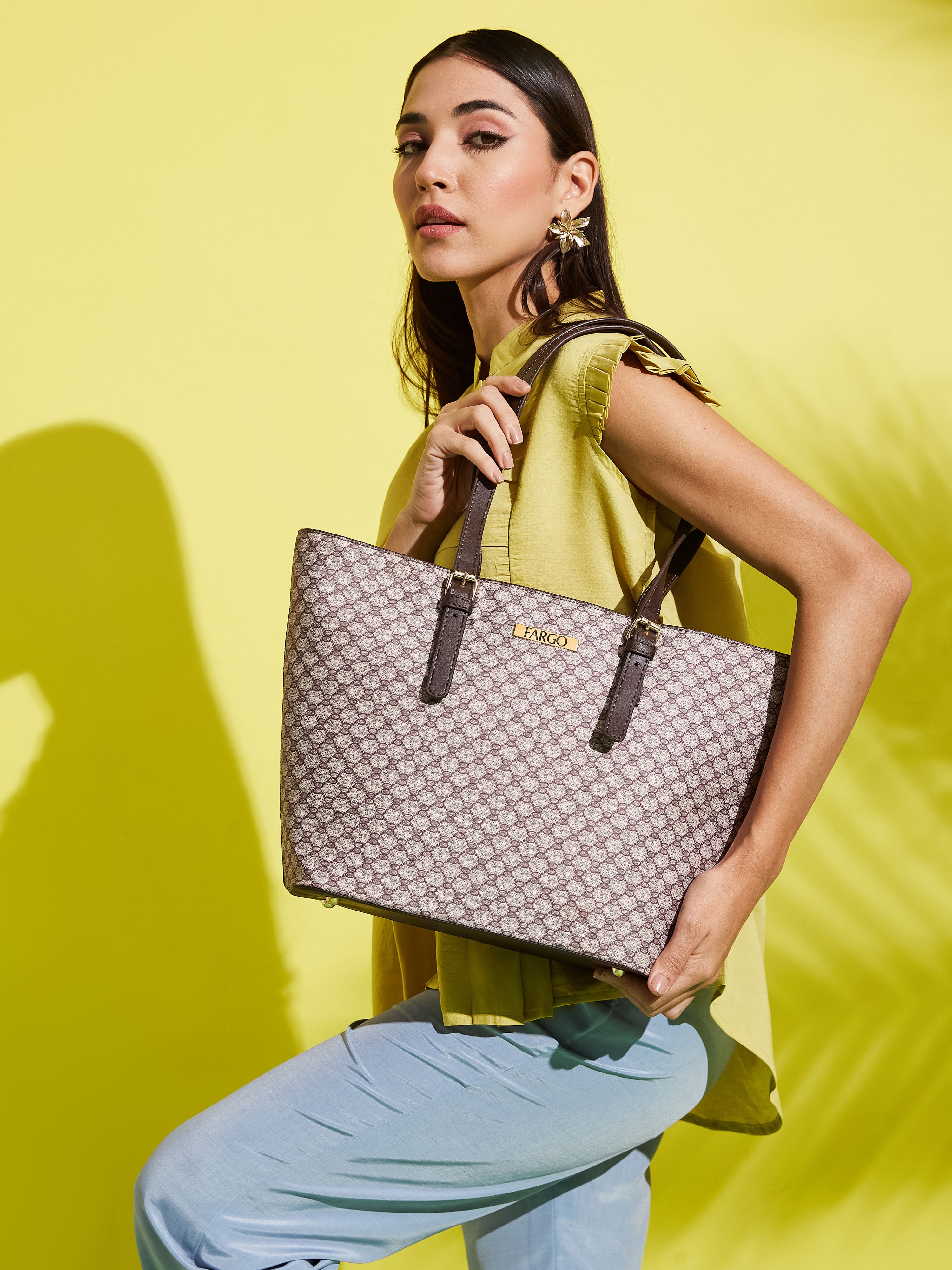 Vegan Leather Brown Women's Tote