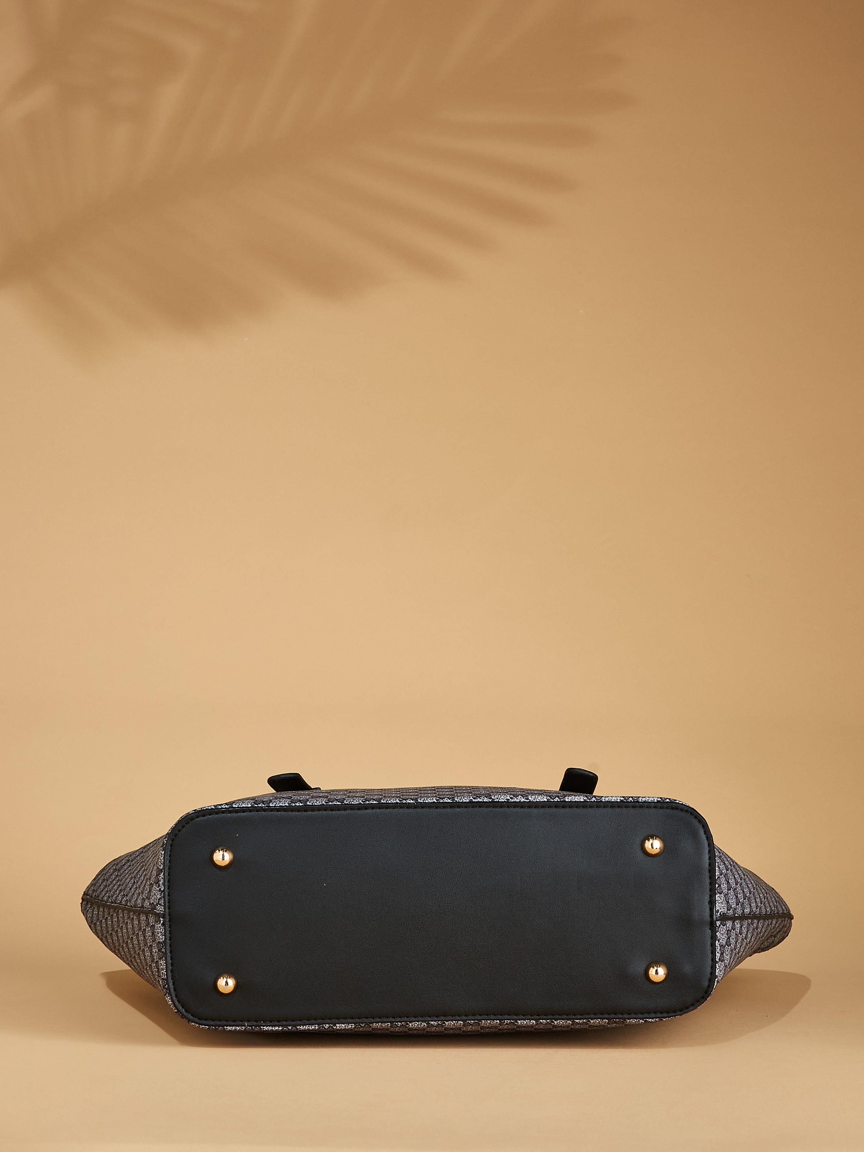 Vegan Leather Black Women's Tote