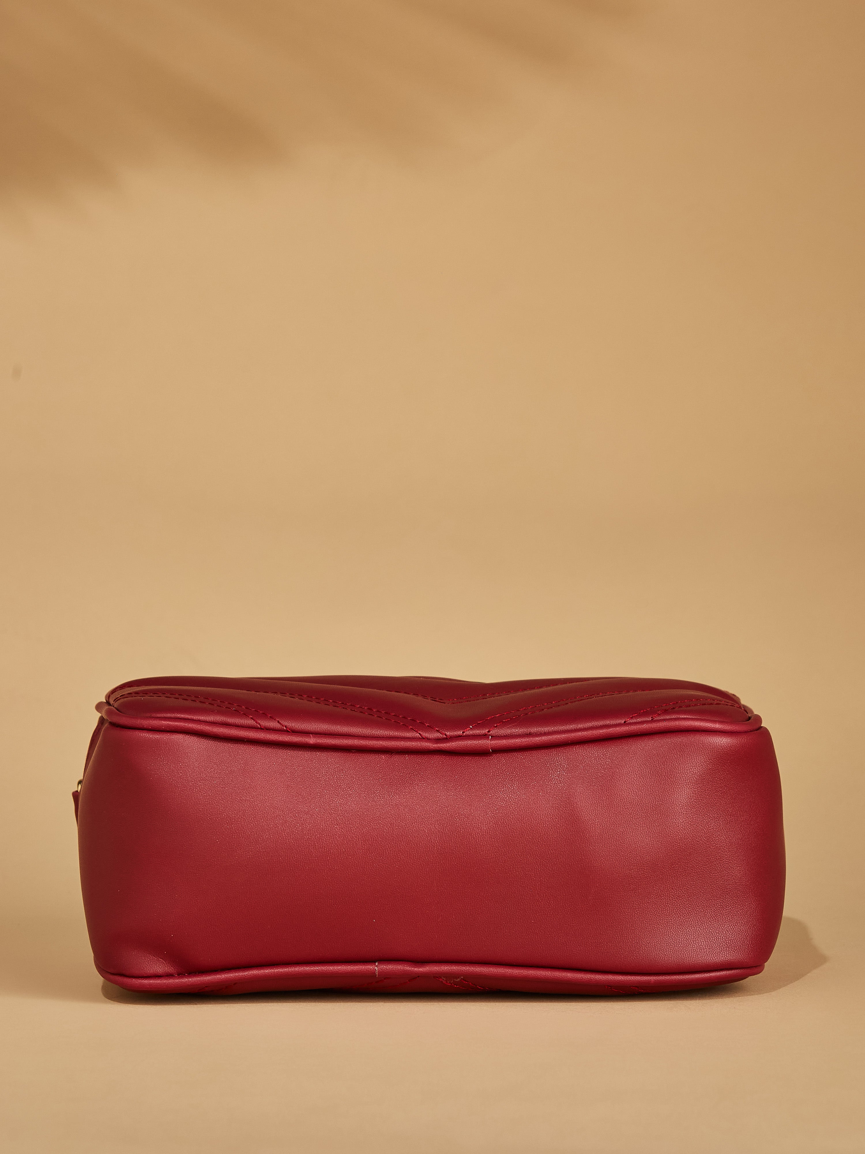 Vegan Leather Maroon Women's Crossbody