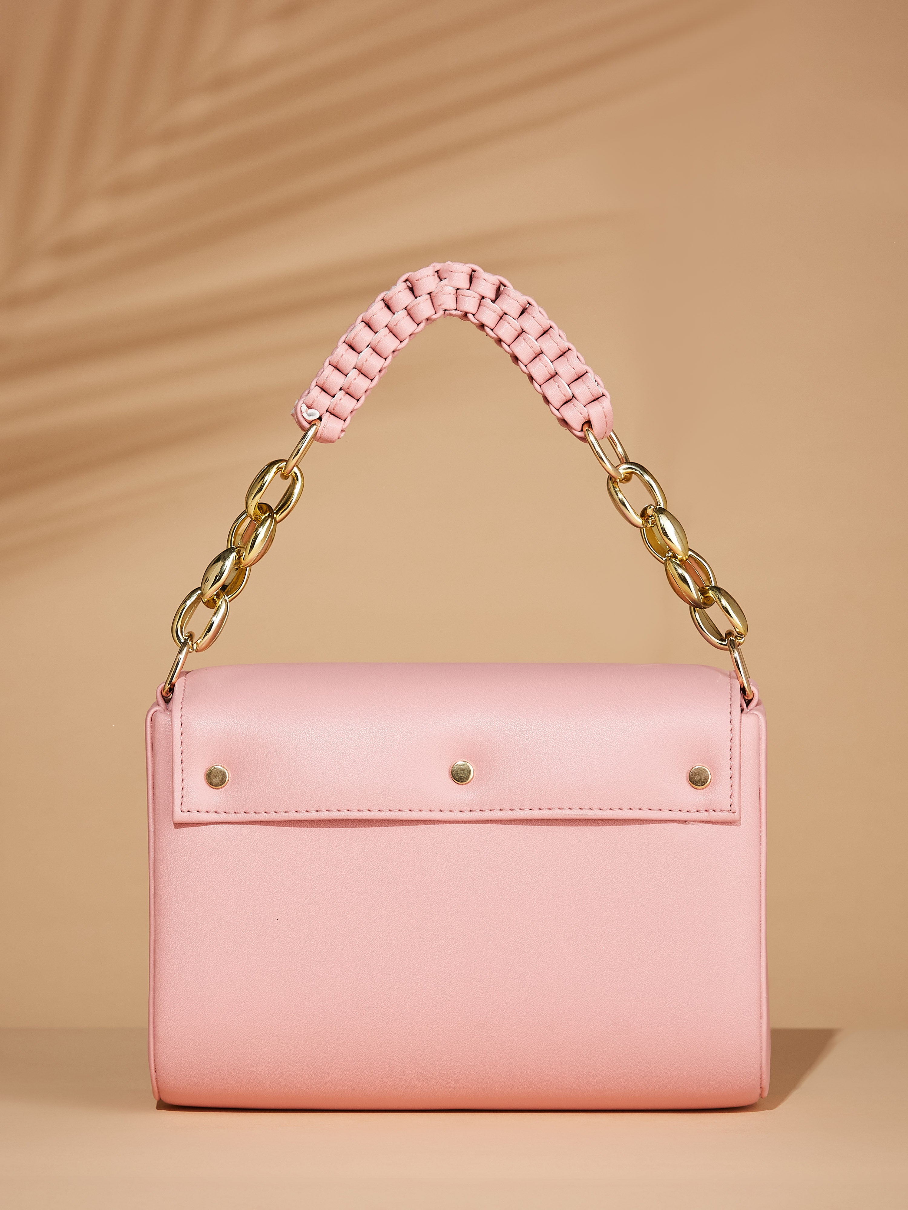 vegan leather pink womens's shoulder bag
