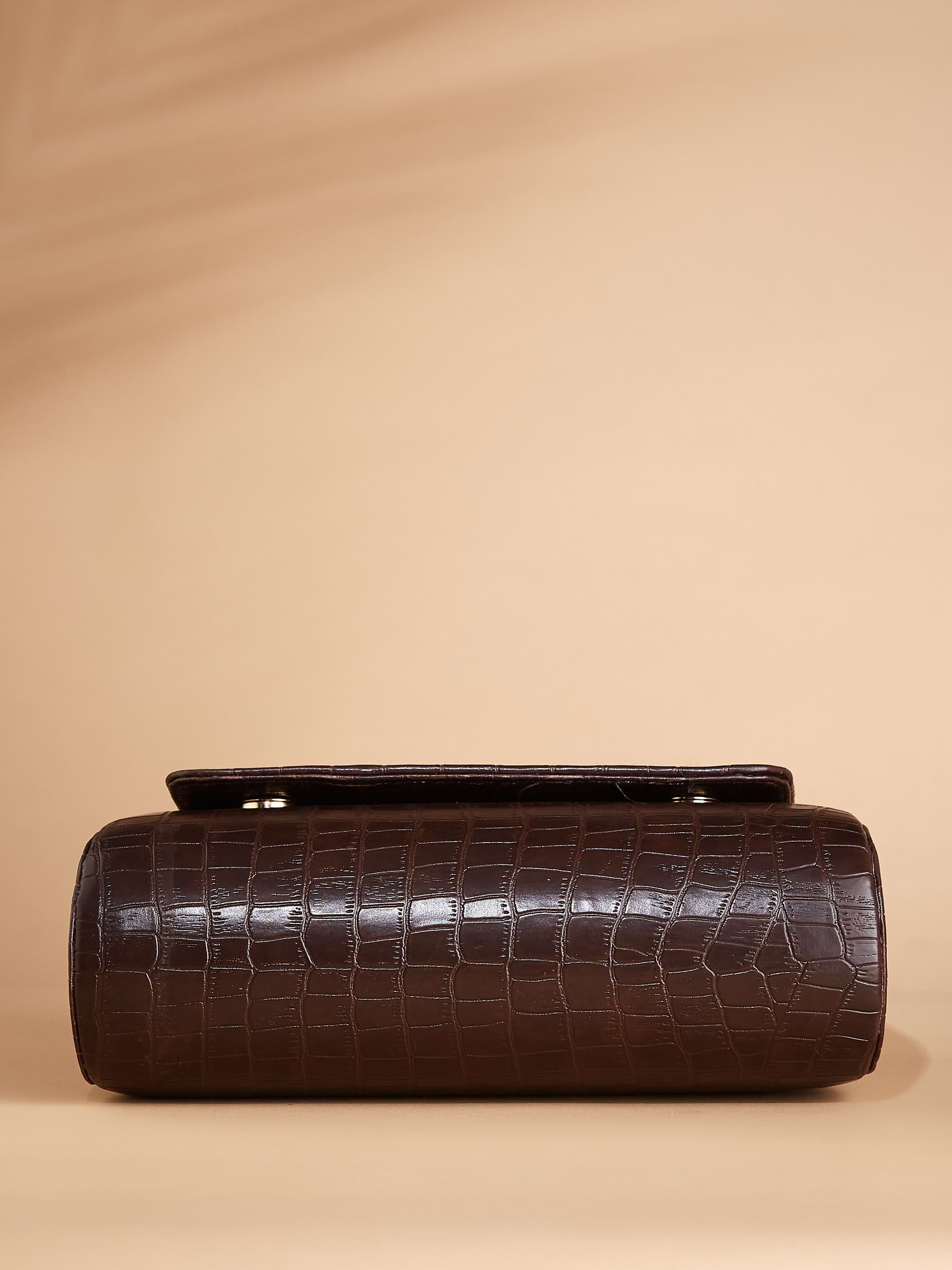 Vegan Leather Women's Brown Shoulder Bag