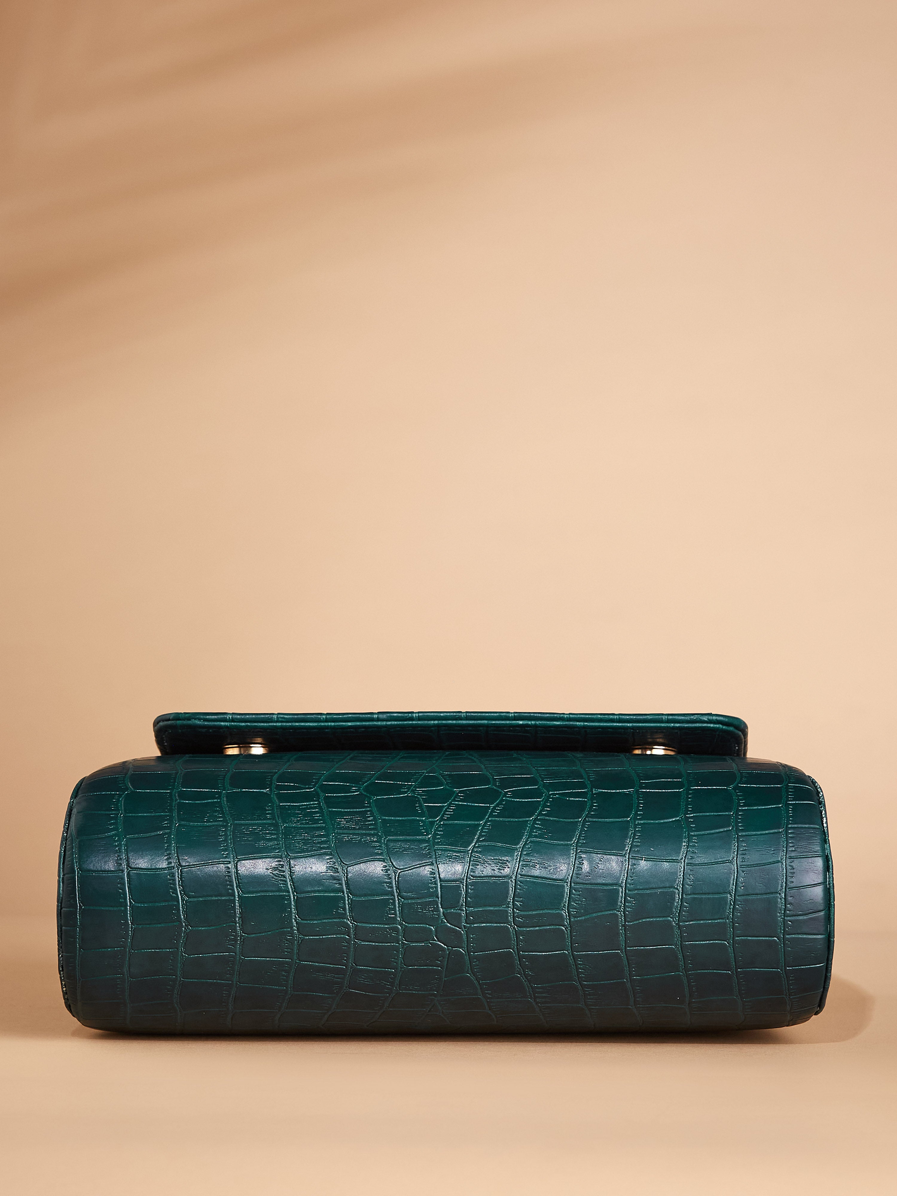 Vegan Leather Green Women's Shoulder Bag
