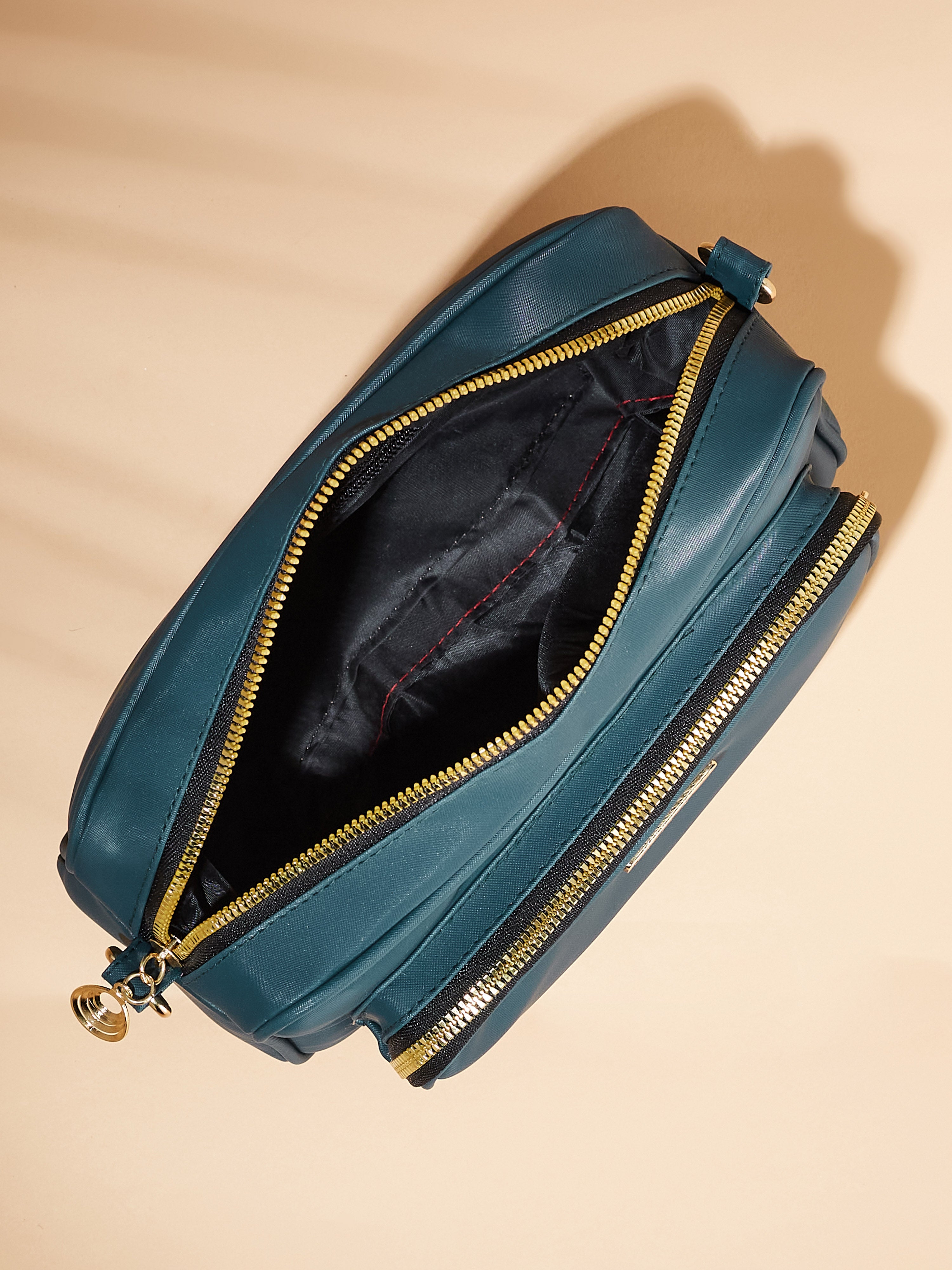Vegan Leather Blue Women's Sling Bag