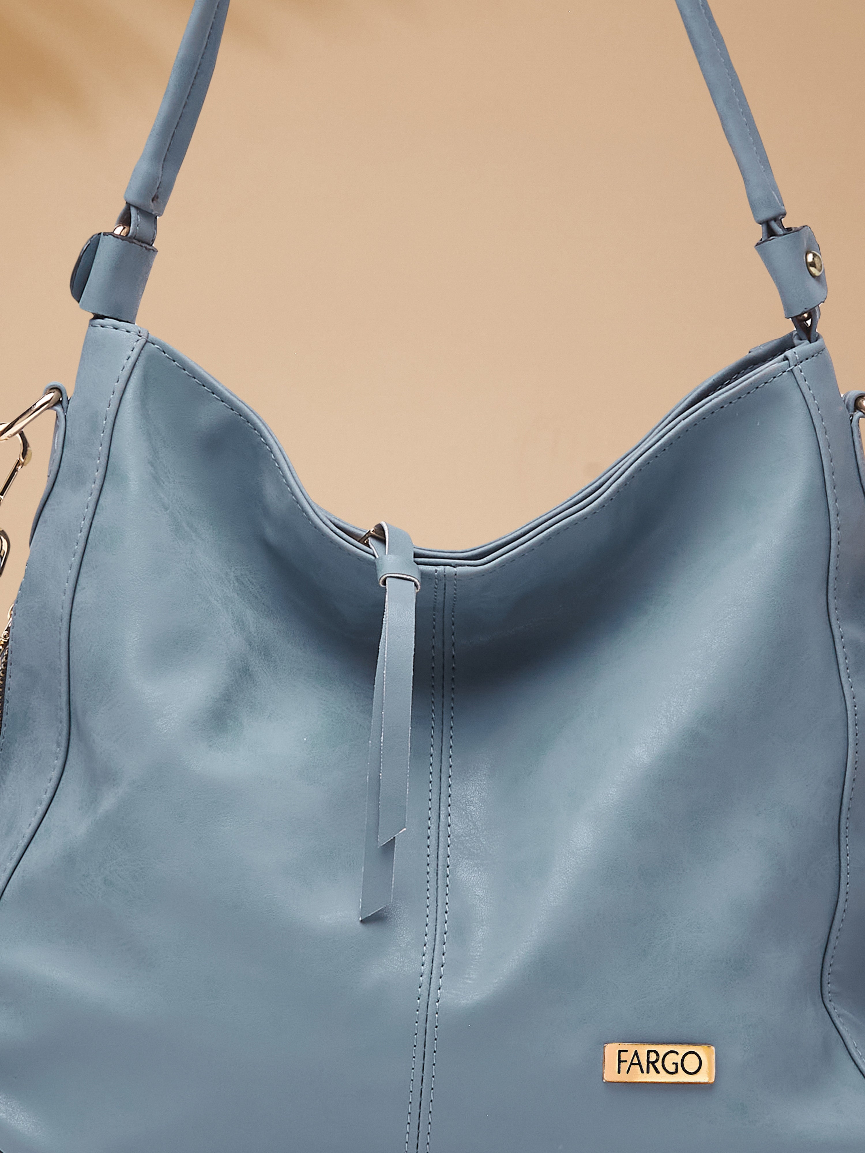Vegan Leather Grey Women's Handbag